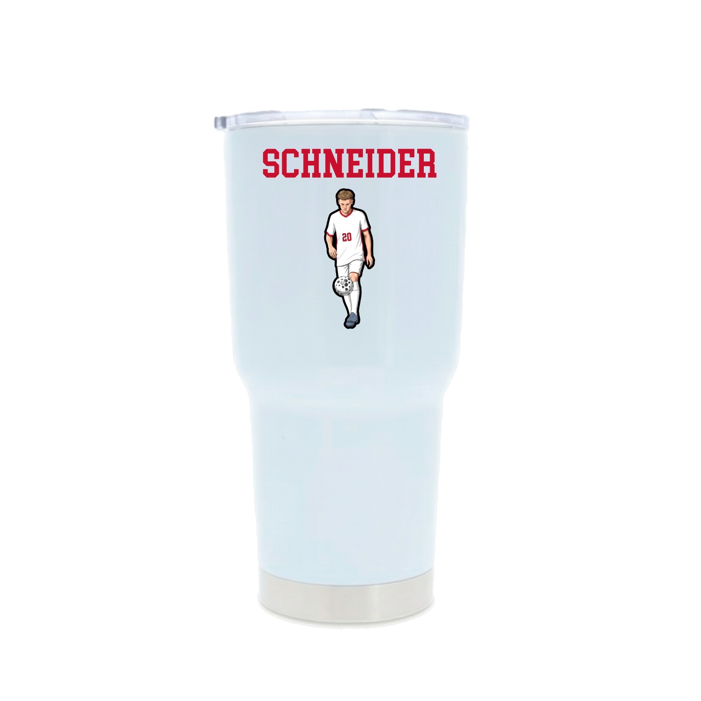 30oz Stainless Steel Tumbler — Shirsey in White