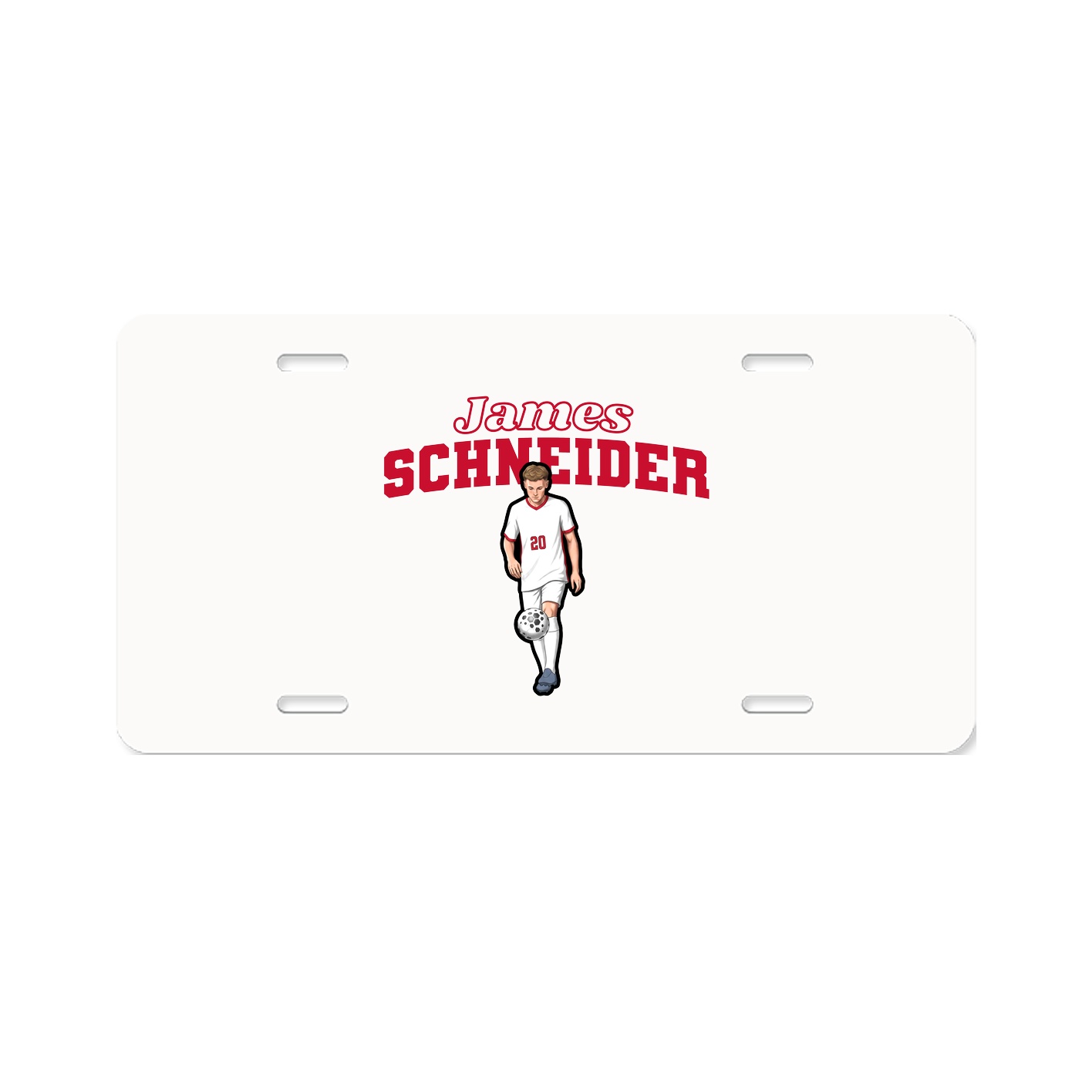 License Plate — Name Arch in Classic