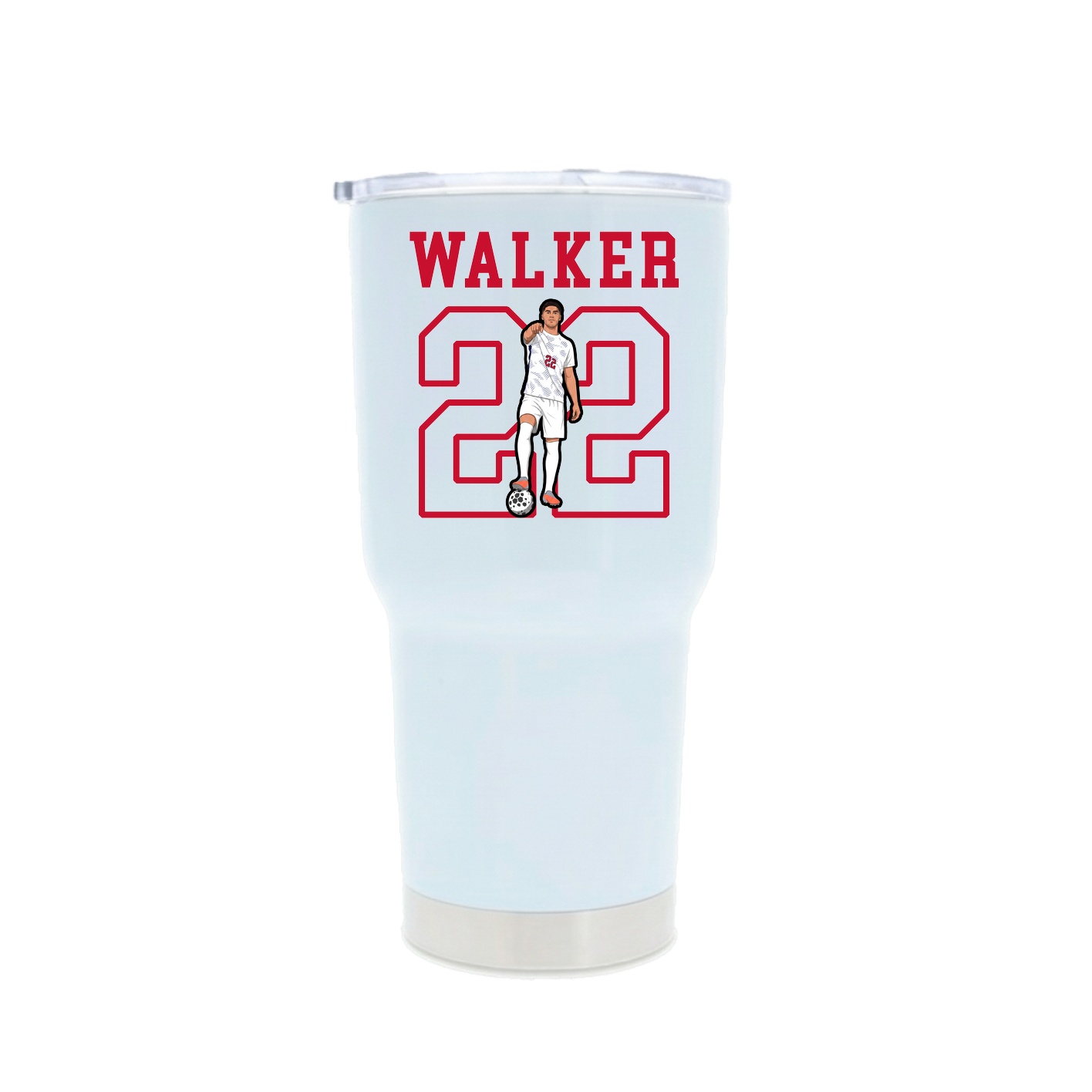 30oz Stainless Steel Tumbler — Shirsey in White