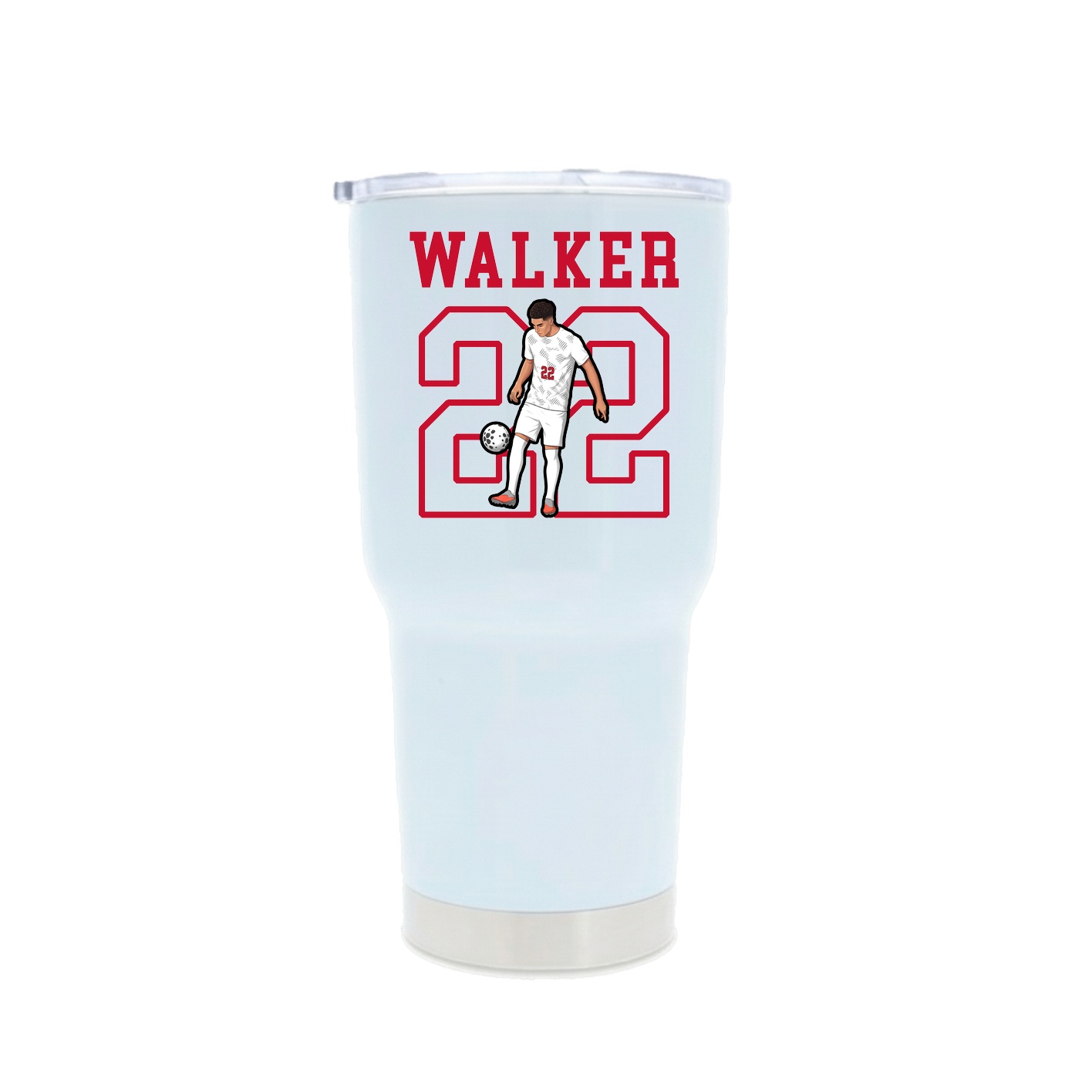 30oz Stainless Steel Tumbler — Shirsey in White
