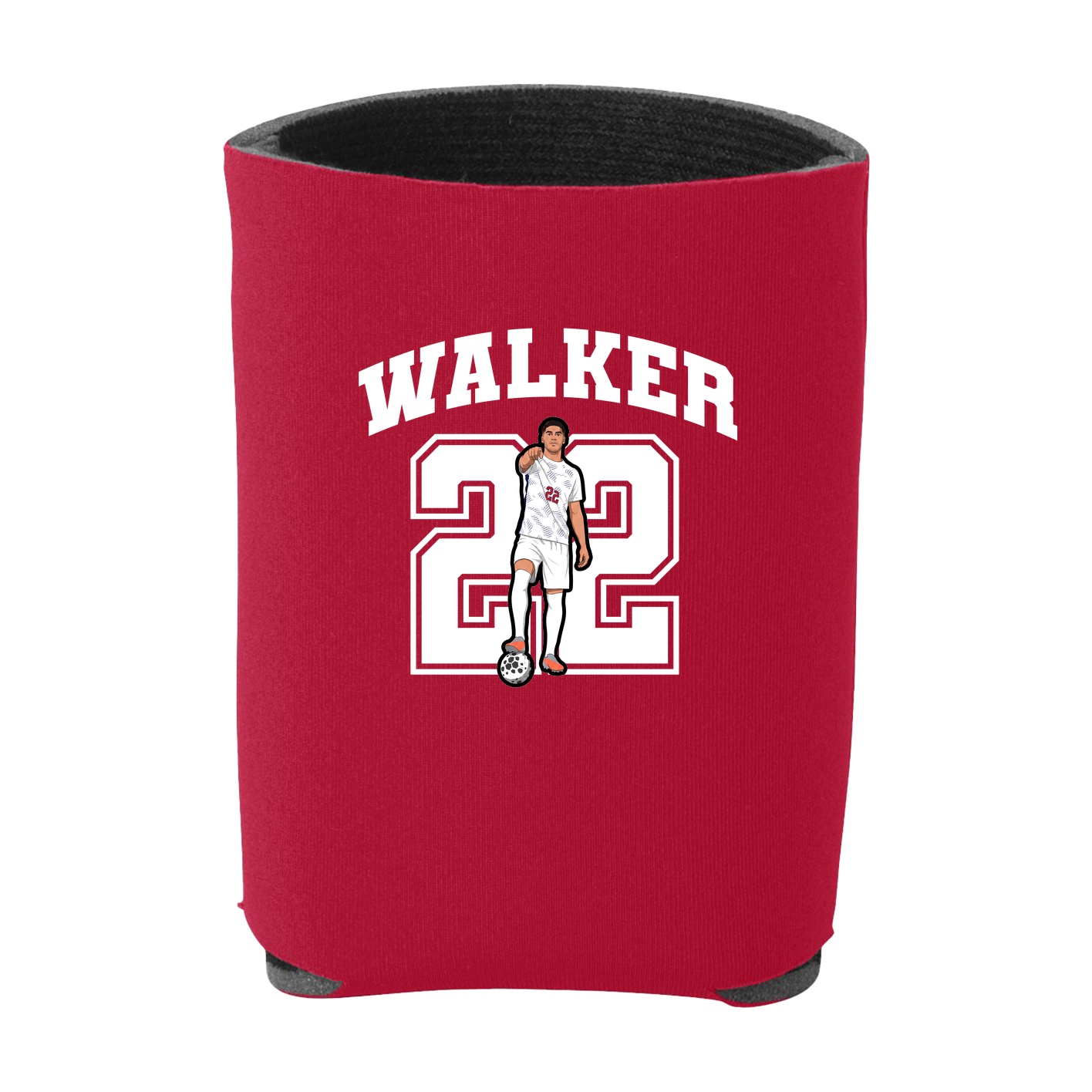 Can Holder — Number in Red