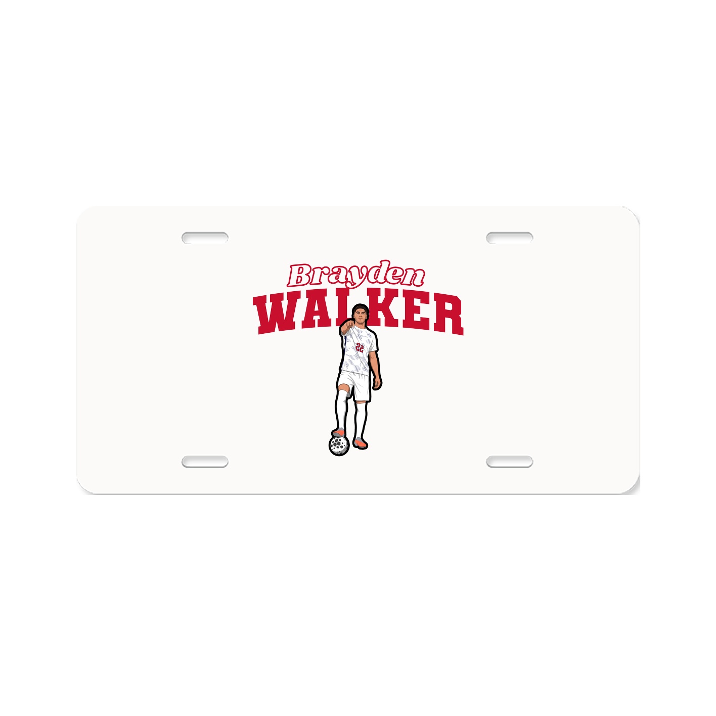License Plate — Name Arch in Classic