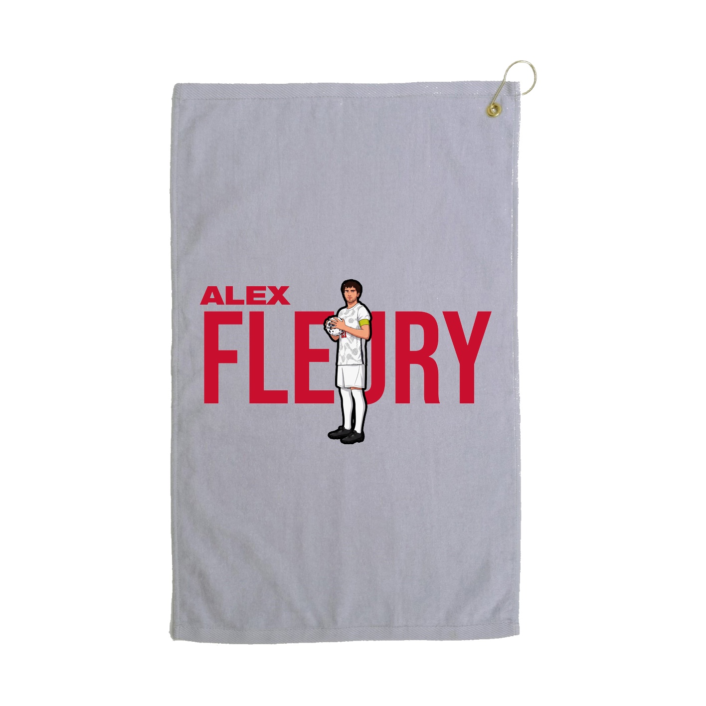 Golf Towel — Player Name in Grey