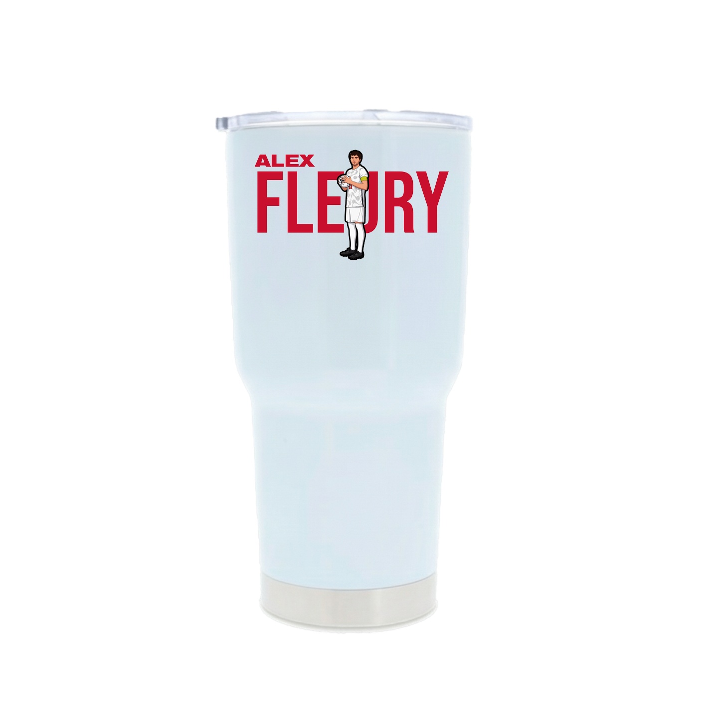 30oz Stainless Steel Tumbler — Player Name in White