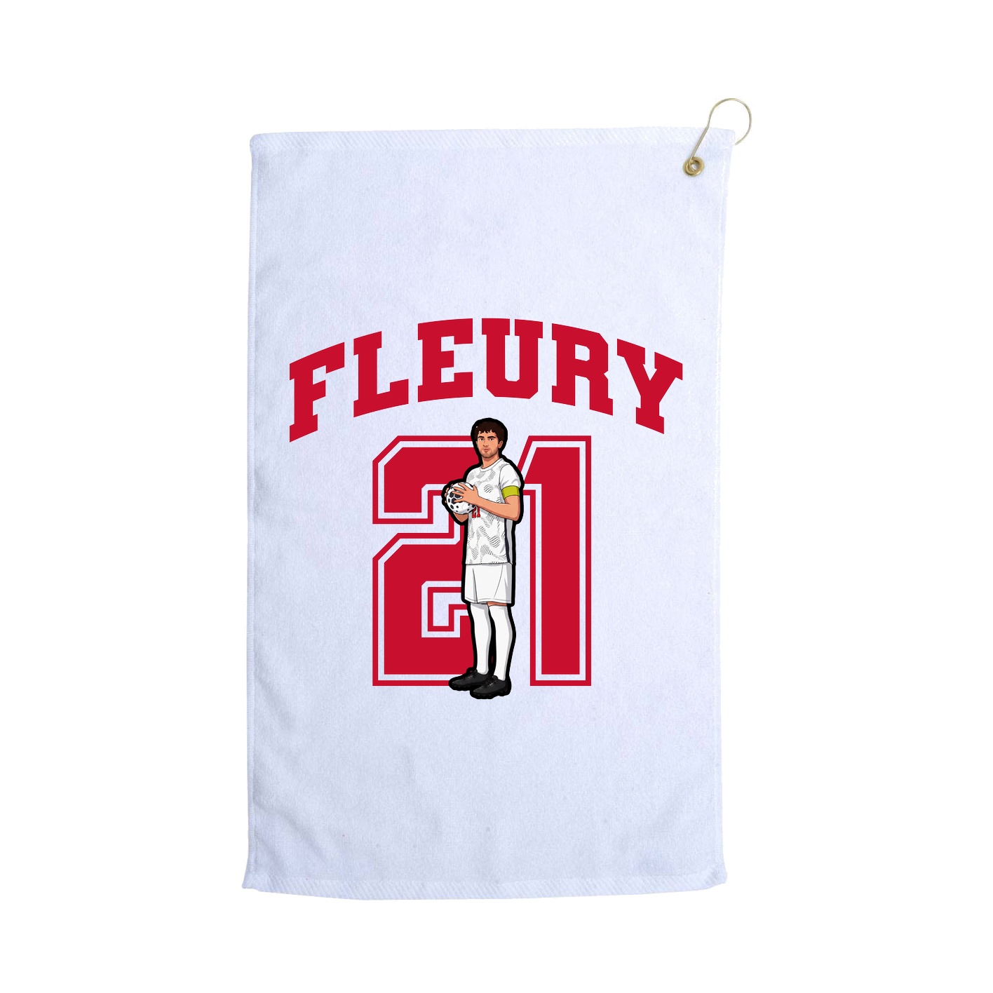 Golf Towel — Number in White