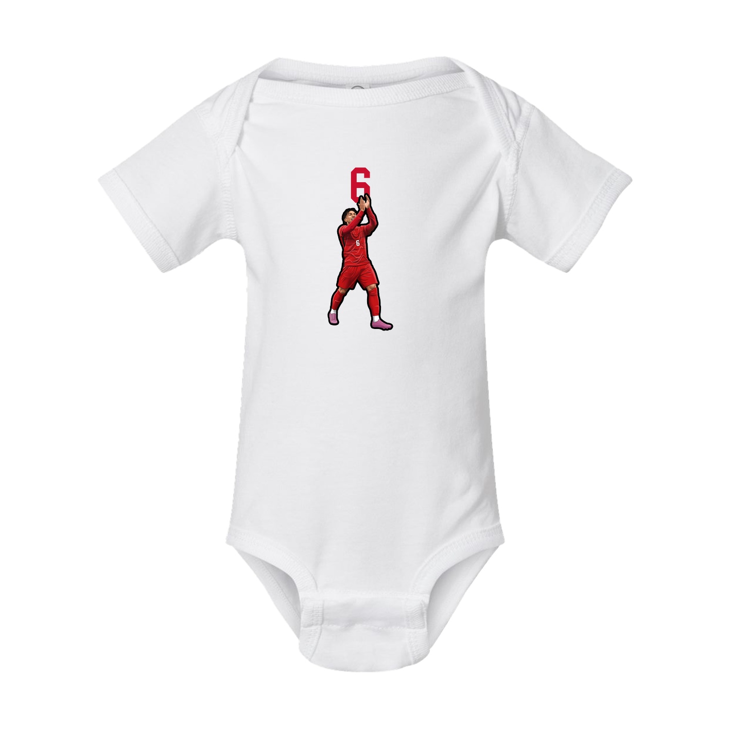 Baby Onesie — Number Top in White