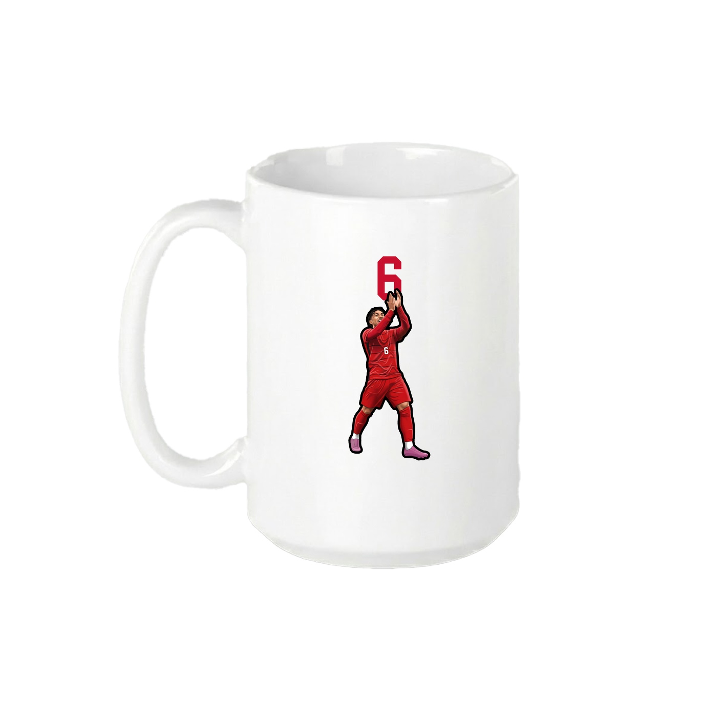 15oz Coffee Mug — Number Top in White