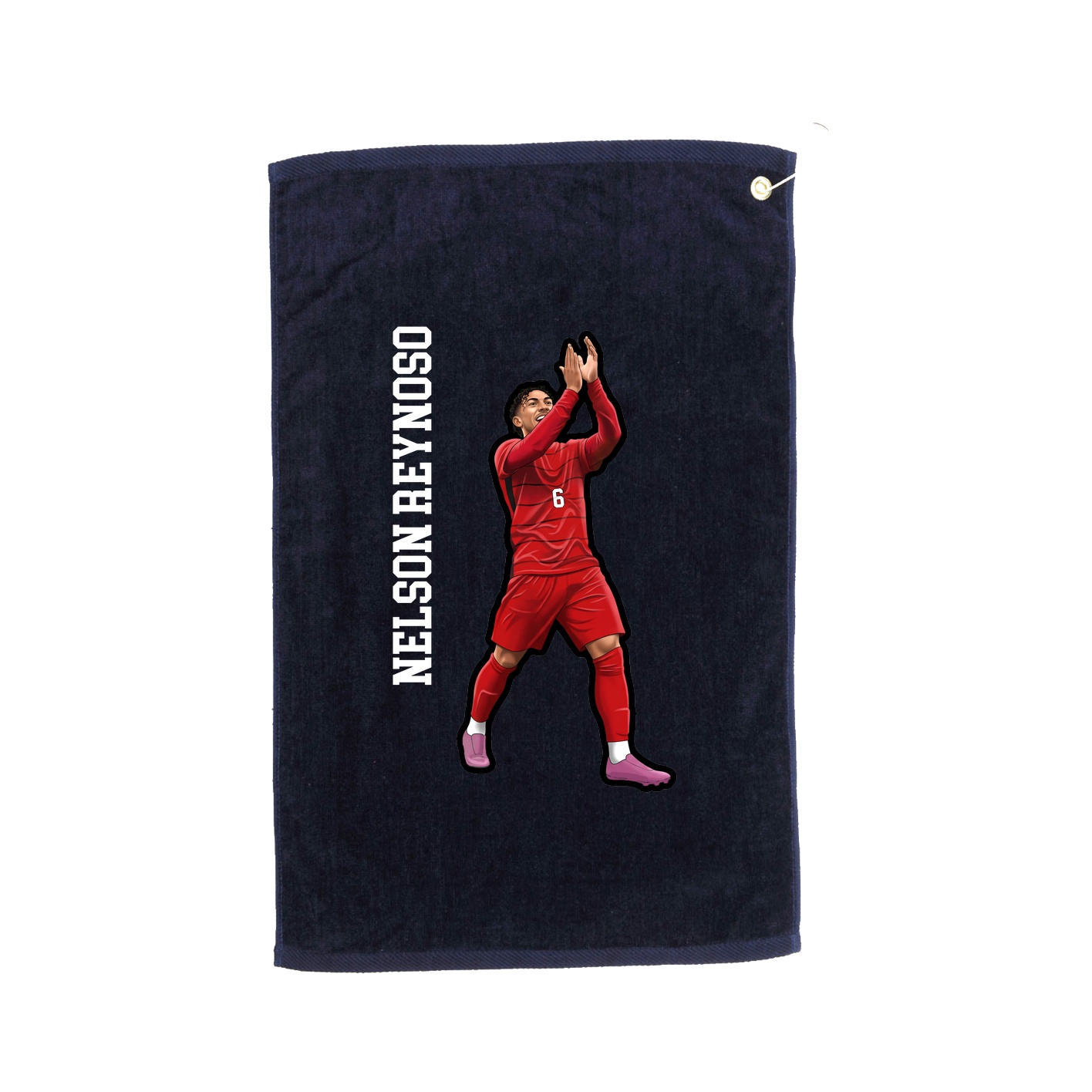Golf Towel — Name Vertical in Navy