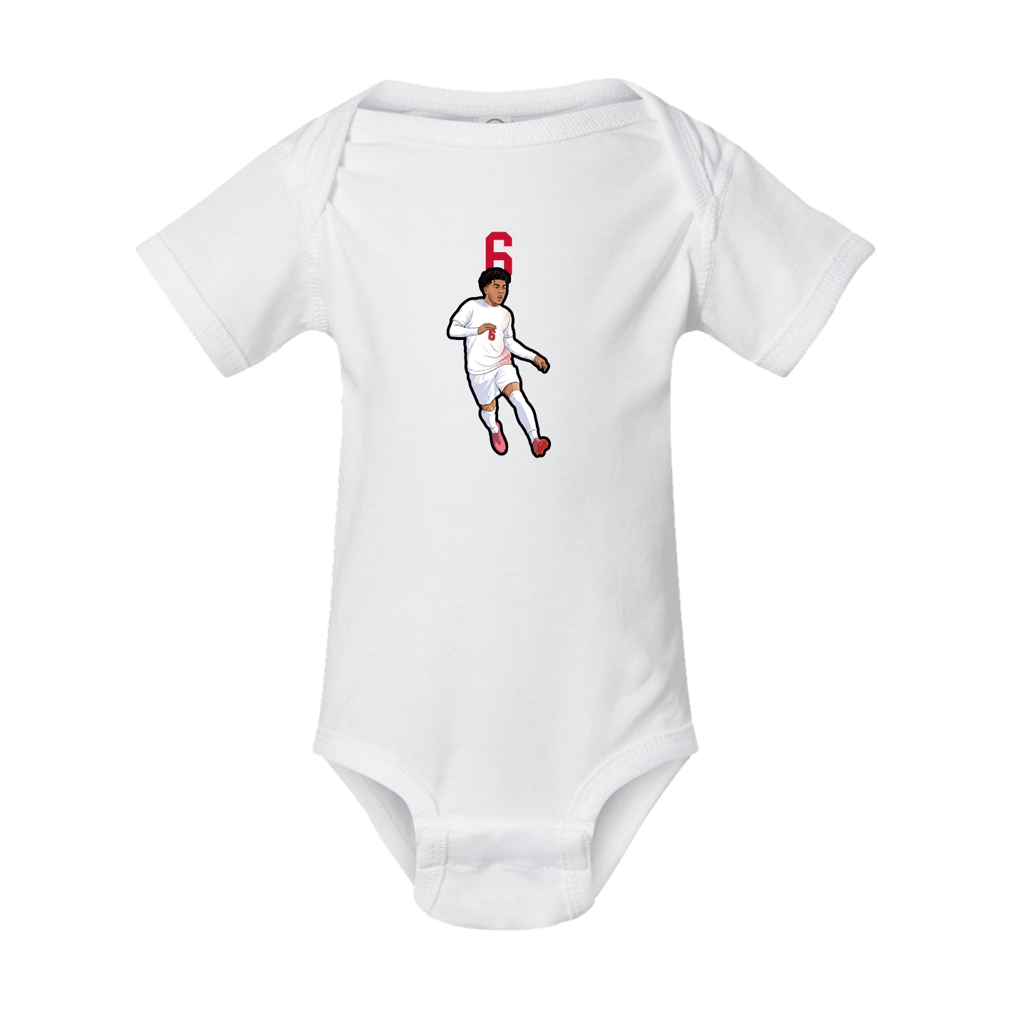 Baby Onesie — Number Top in White