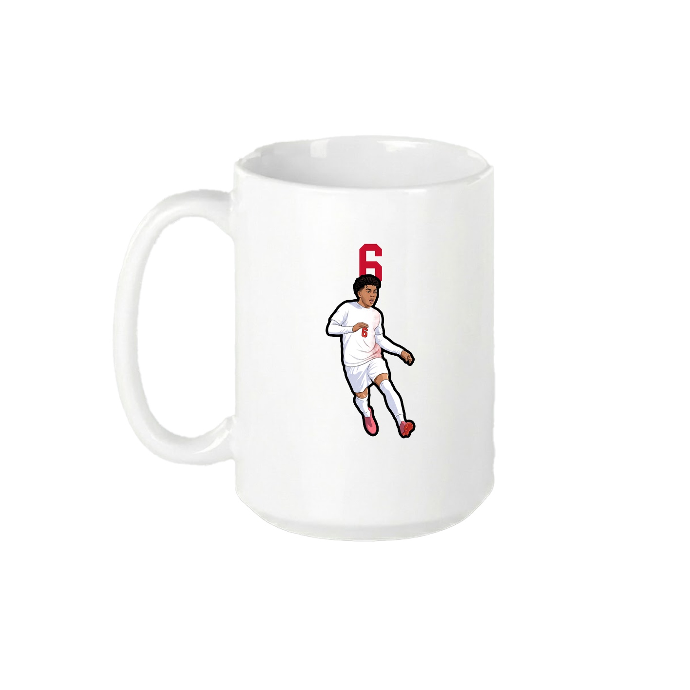 15oz Coffee Mug — Number Top in White