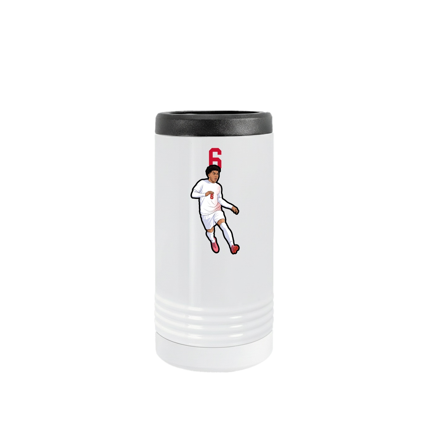 Slim Beverage Holder — Number Top in White