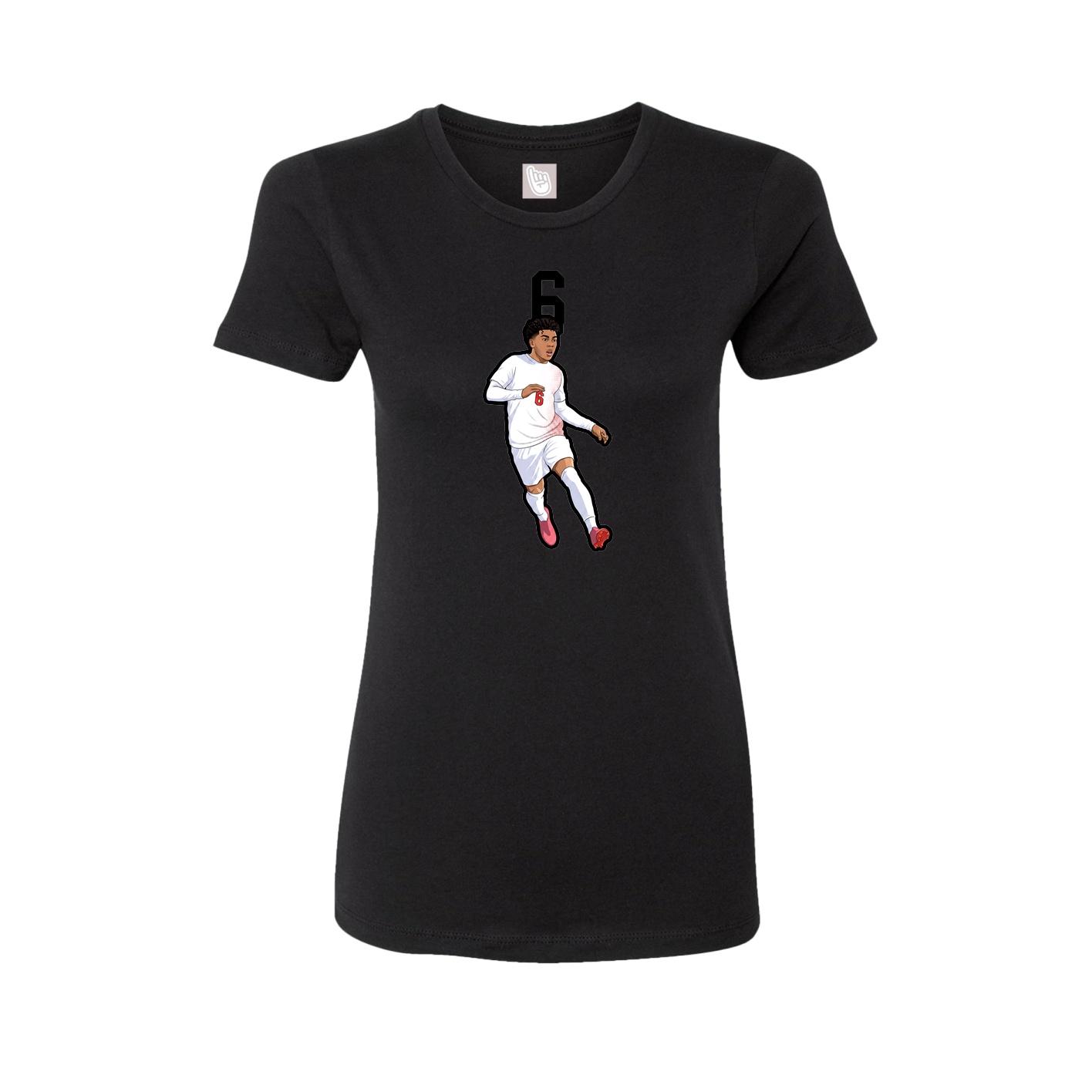 Womens Tee — Number Top in Black