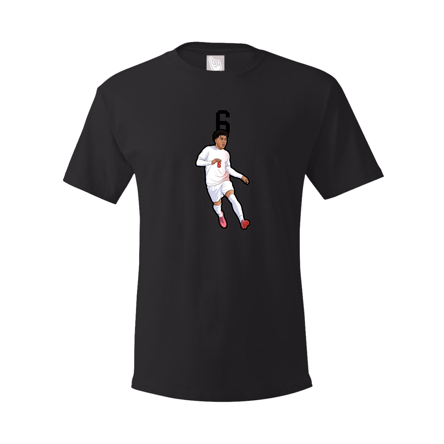 Youth Tee — Number Top in Black