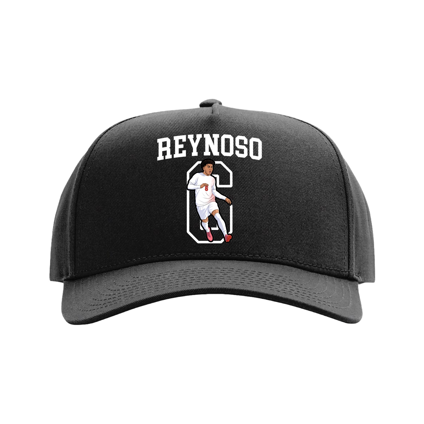 Full Fabric Five-Panel Champ Cap — Shirsey in Black