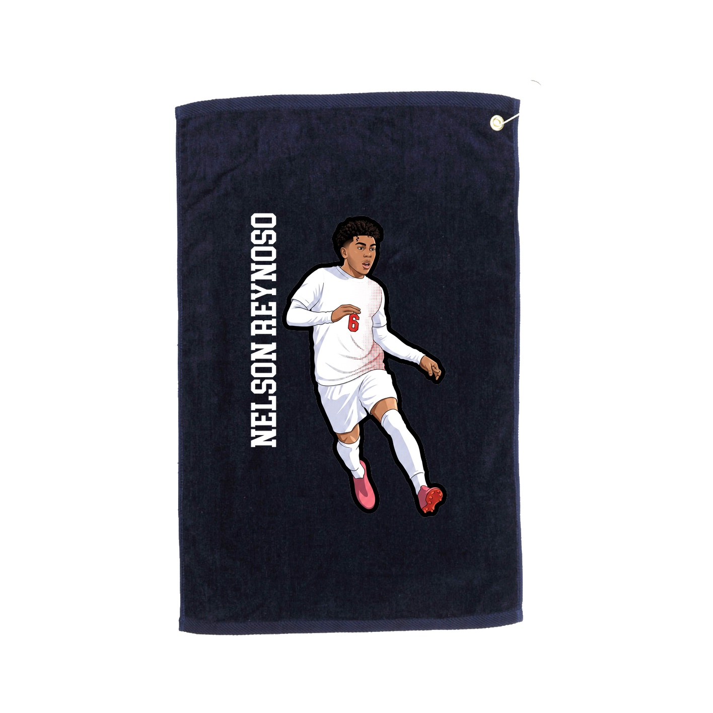 Golf Towel — Name Vertical in Navy