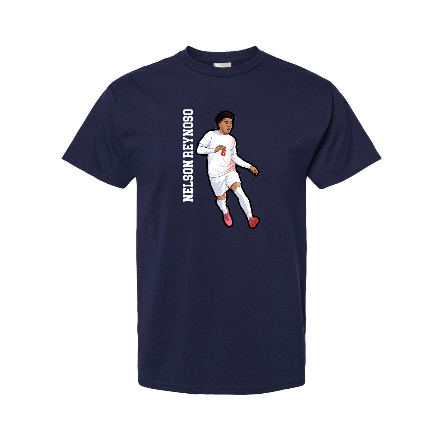 Youth Tee — Name Vertical in Navy