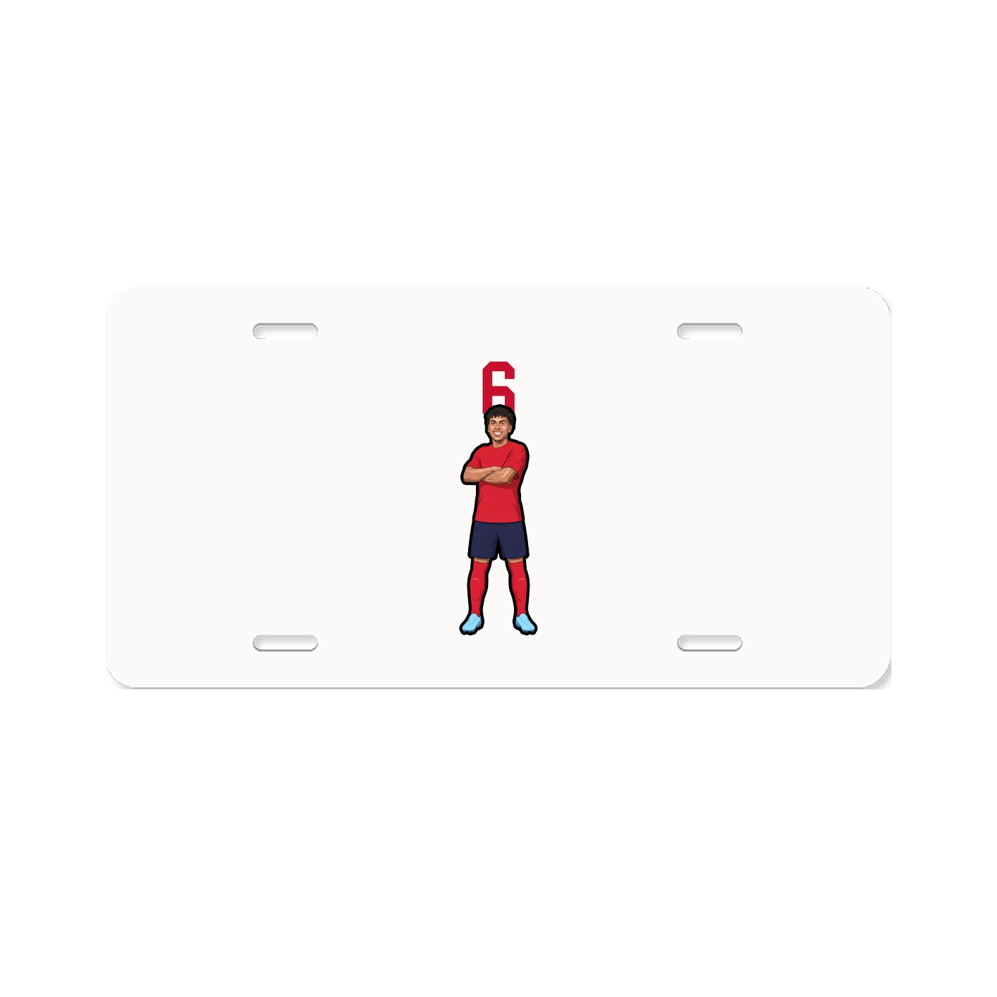 License Plate — Number Top in Classic