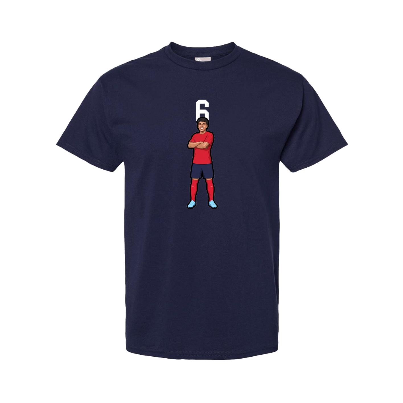 Tee — Number Top in Navy