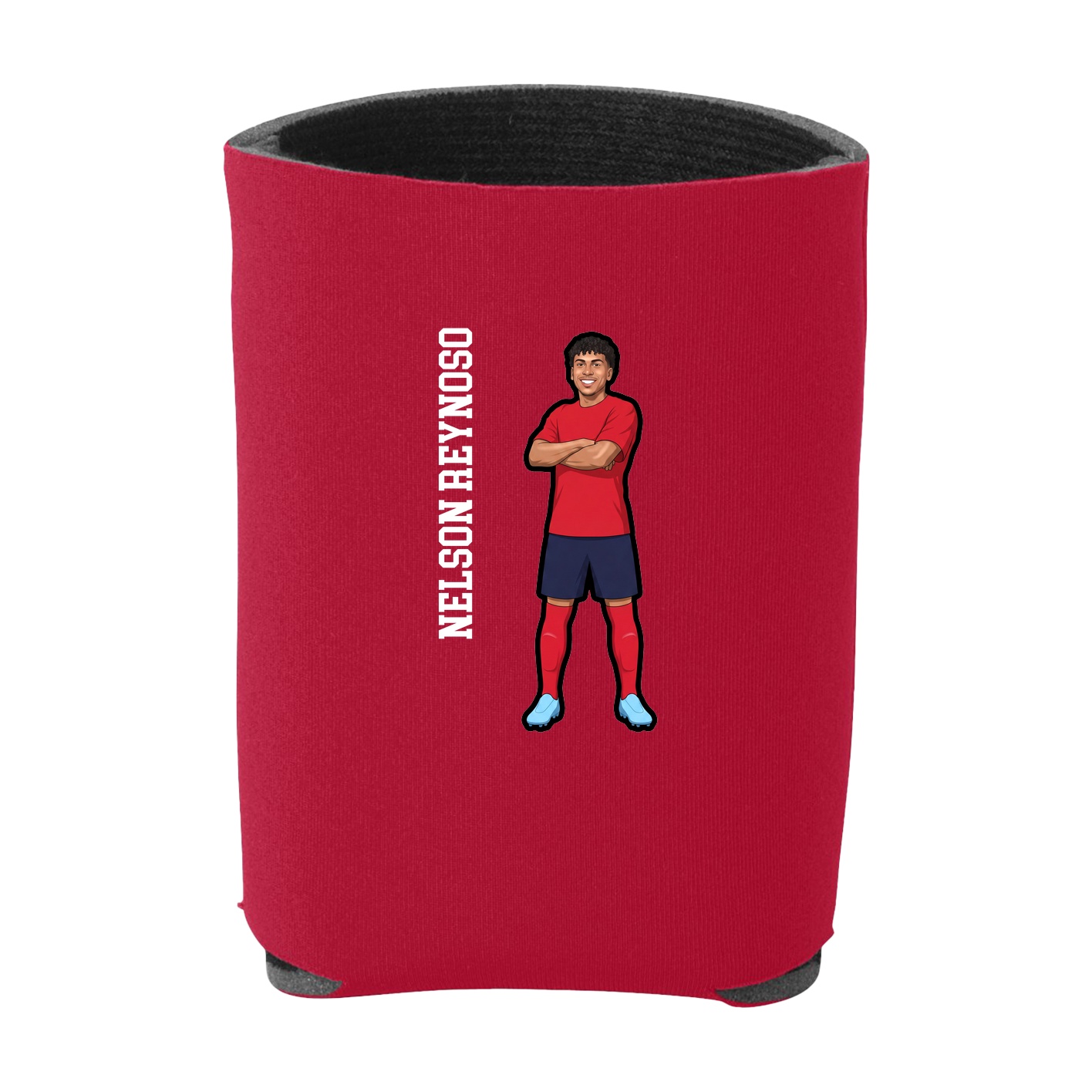 Can Holder — Name Vertical in Red