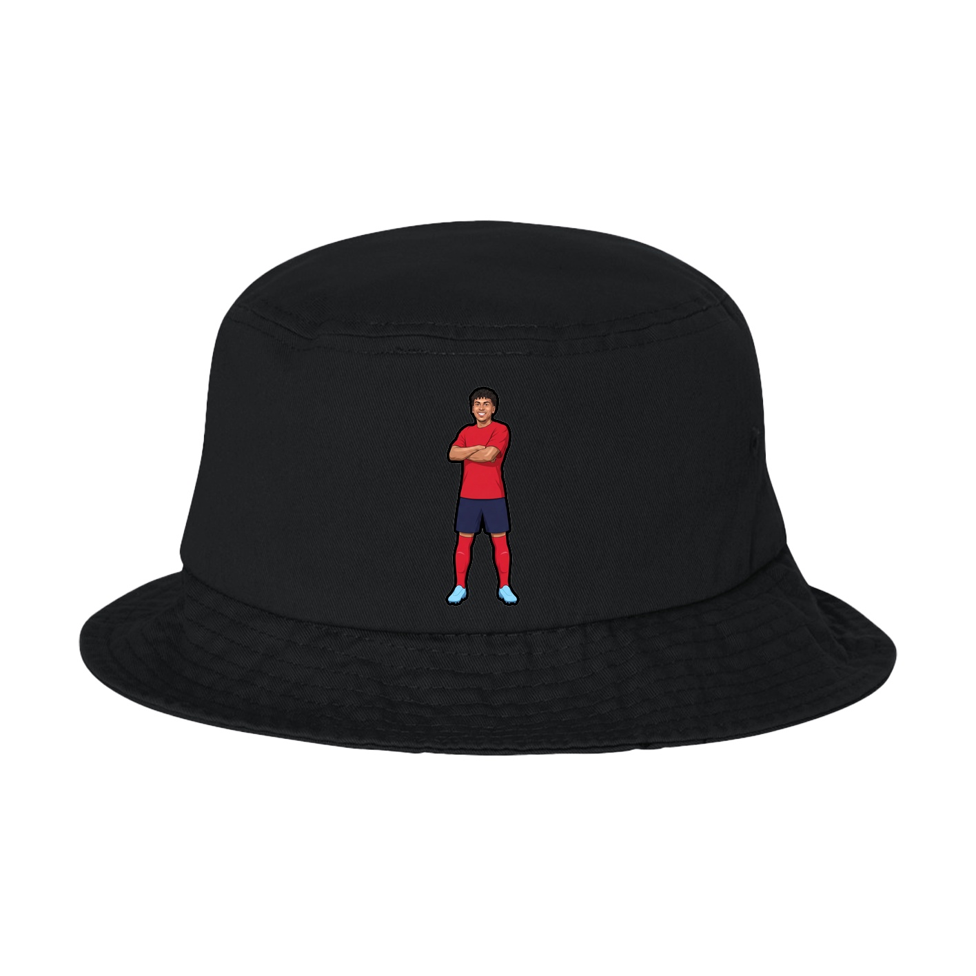 Bucket Cap — Name Vertical in Black