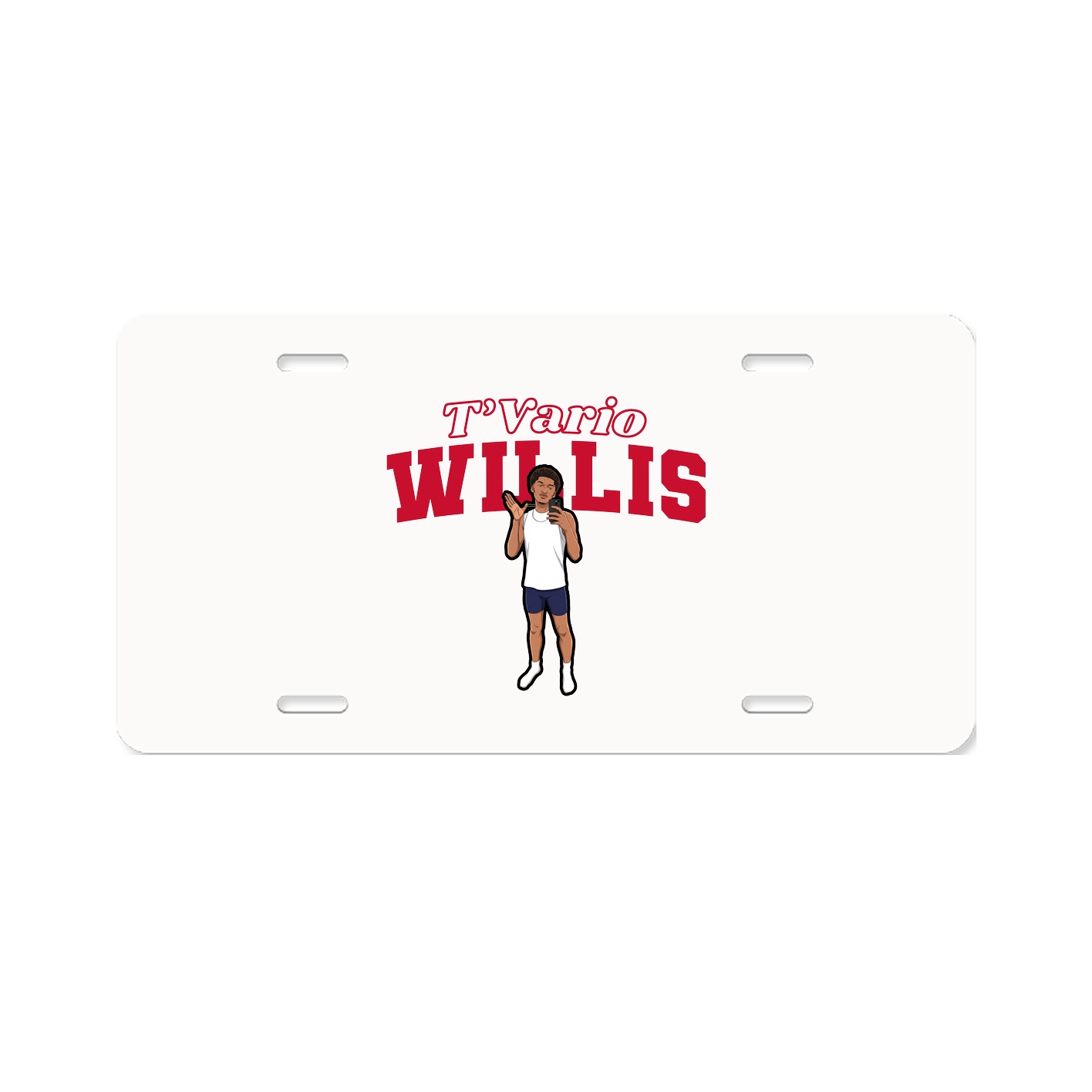 License Plate — Name Arch in Classic