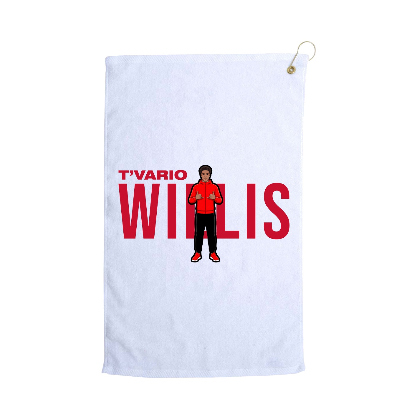 Golf Towel — Player Name in White