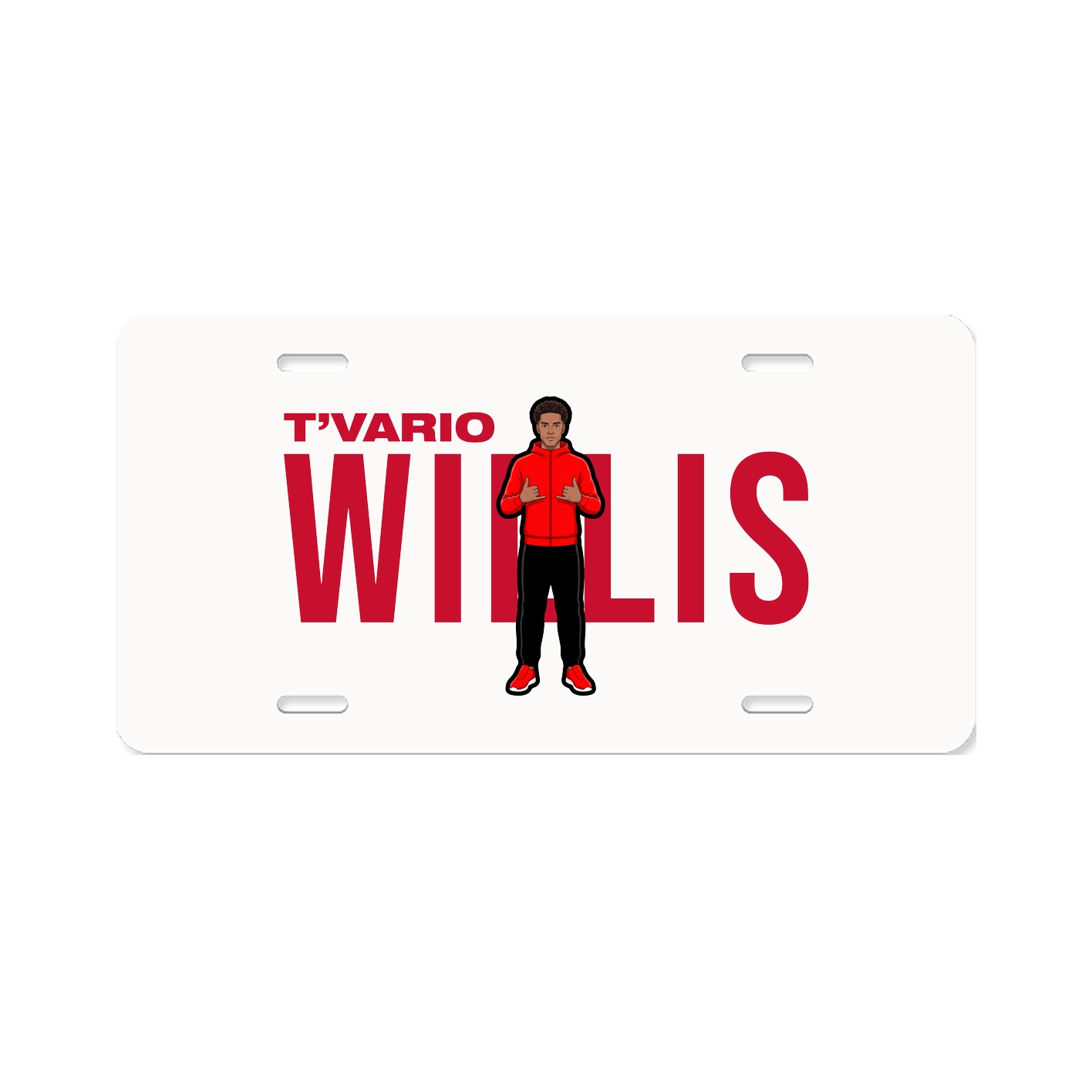 License Plate — Player Name in Classic