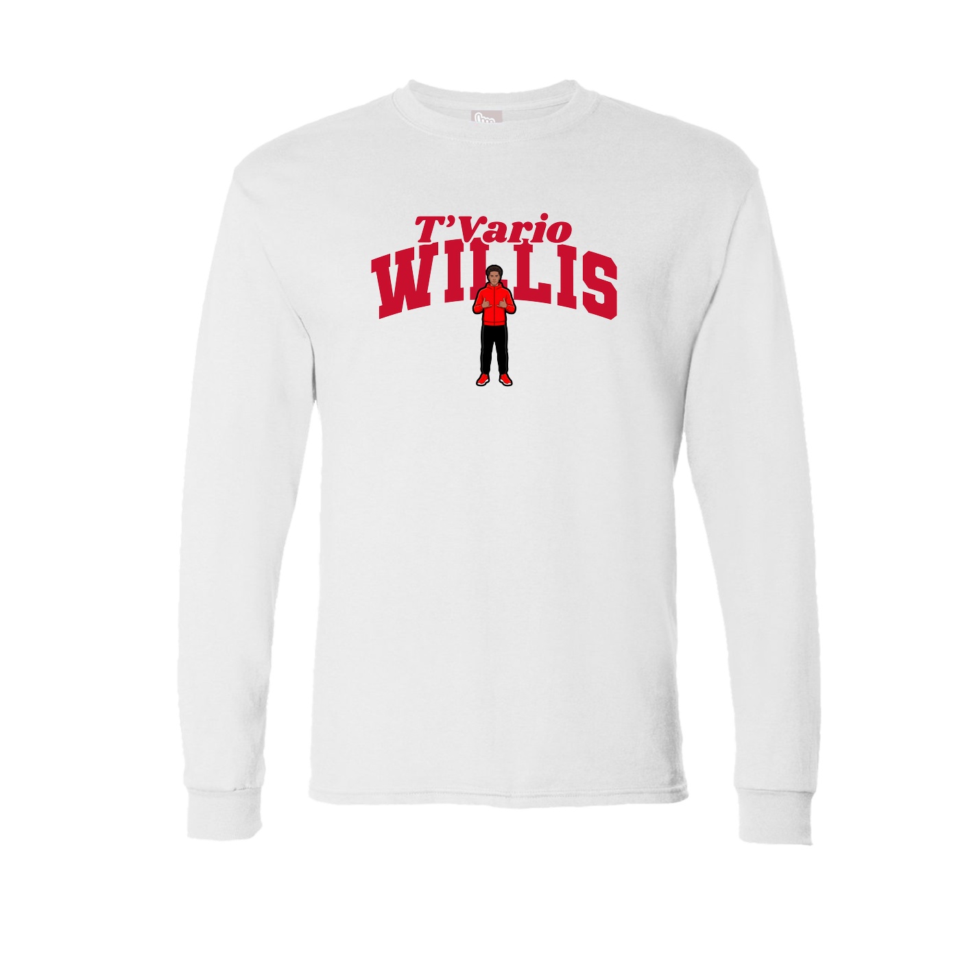 Long Sleeve Tee — Signature Arch in White