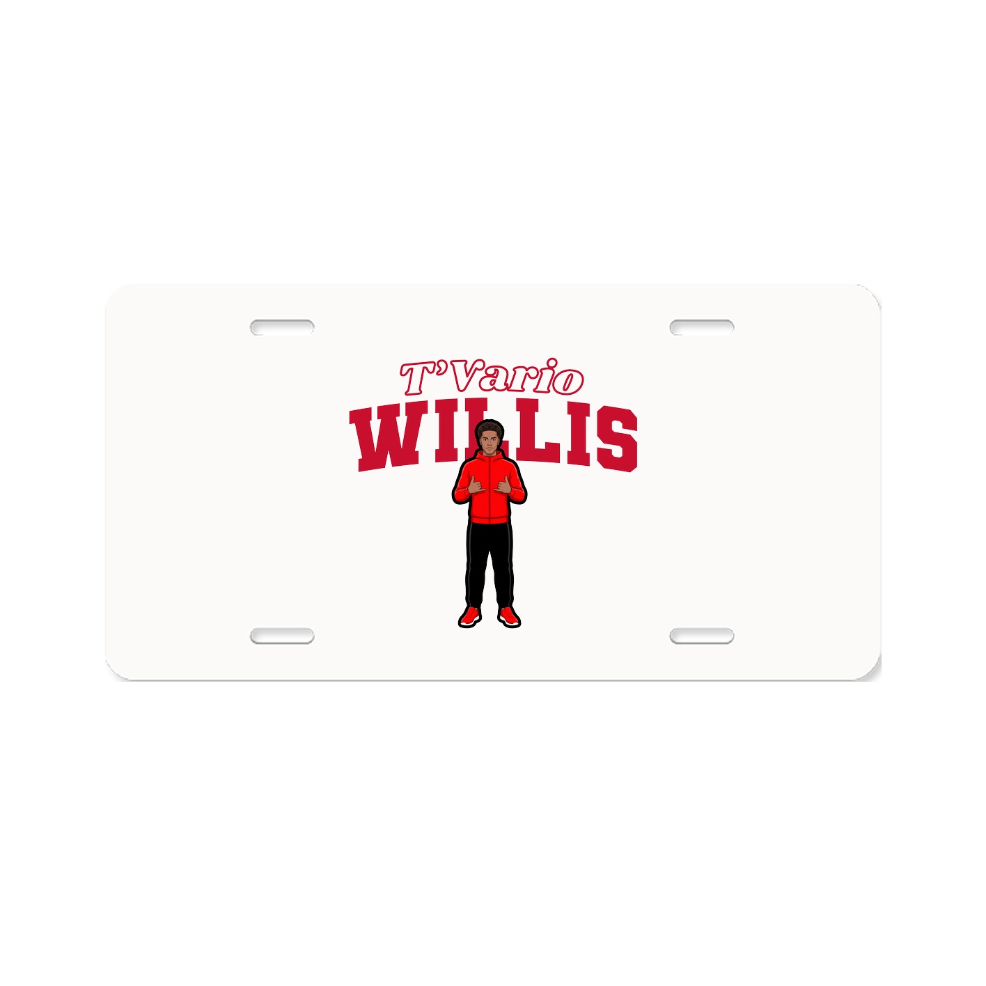 License Plate — Name Arch in Classic