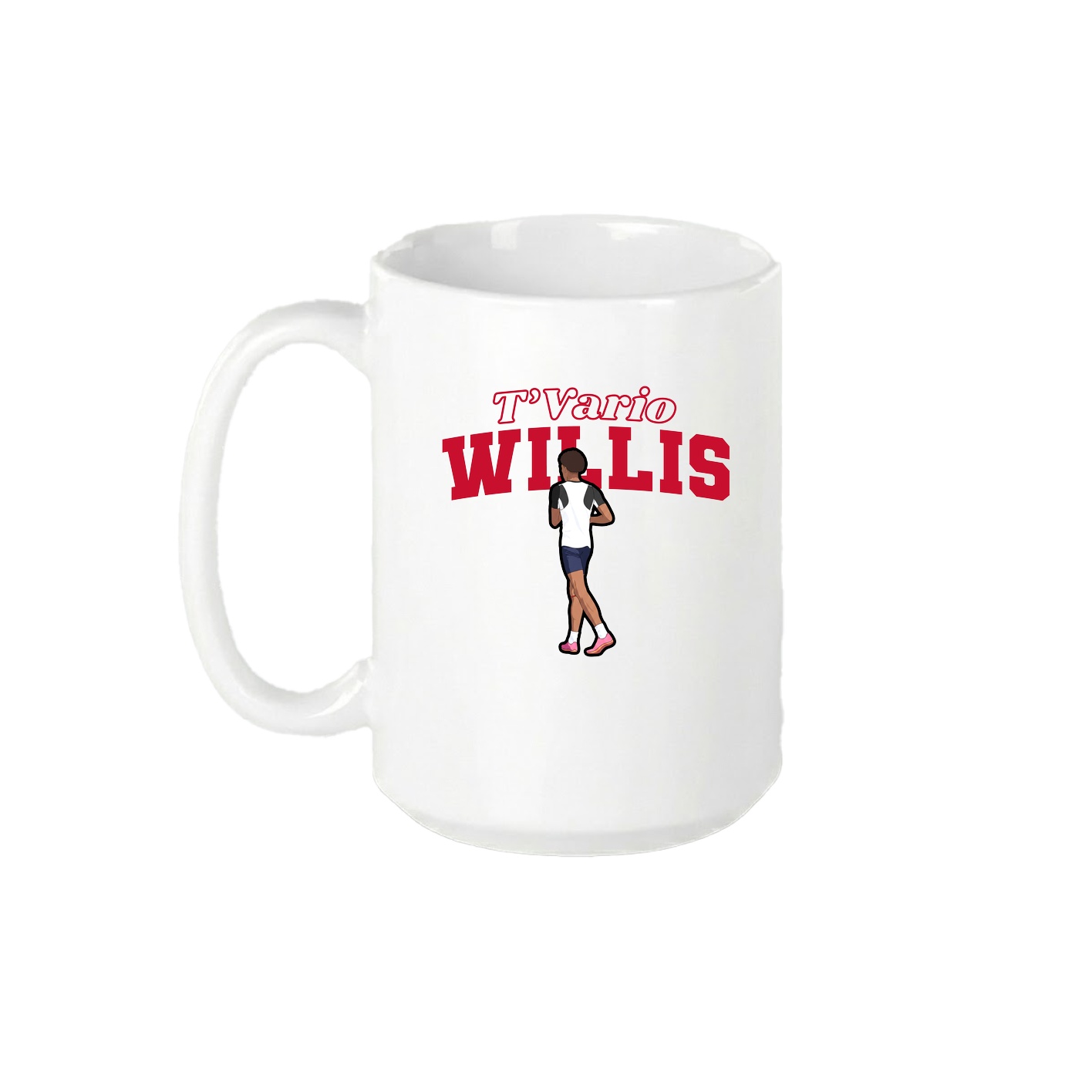 15oz Coffee Mug — Name Arch in White