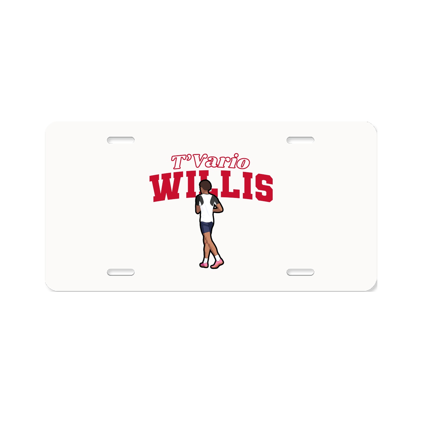 License Plate — Name Arch in Classic
