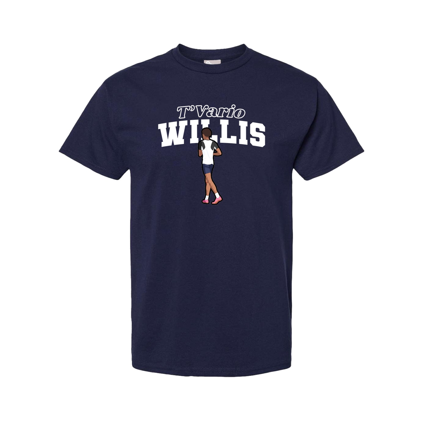 Youth Tee — Name Arch in Navy