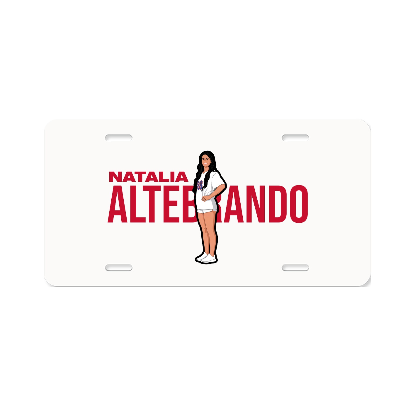 License Plate — Player Name in Classic
