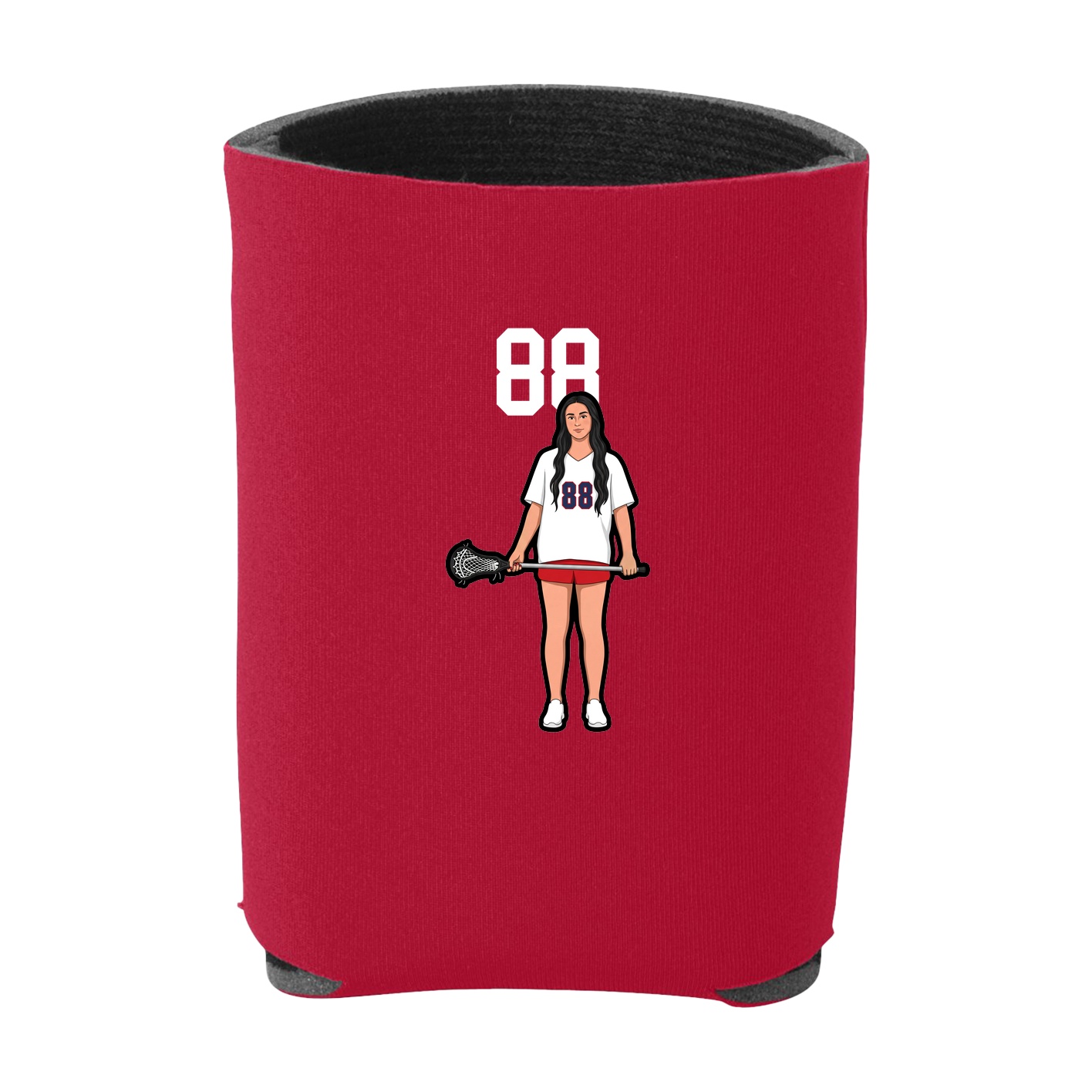 Can Holder — Number Top in Red