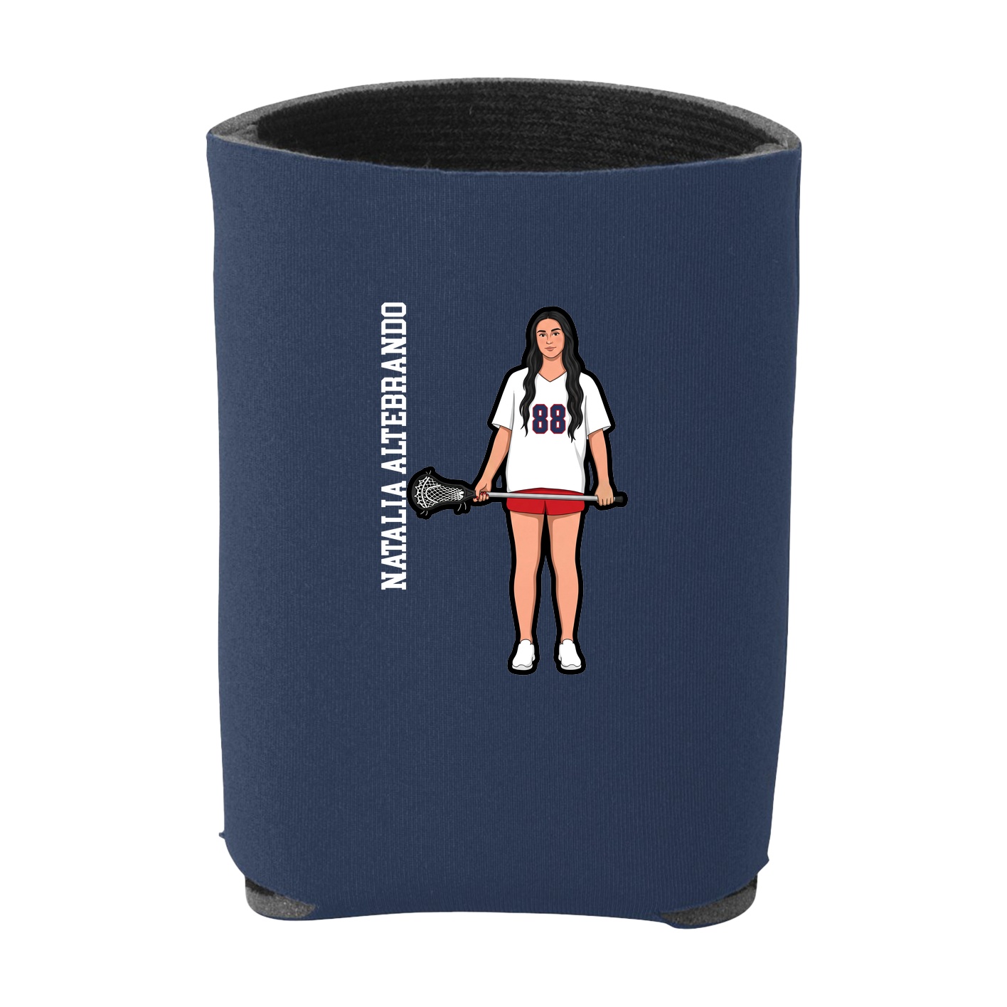 Can Holder — Name Vertical in Navy