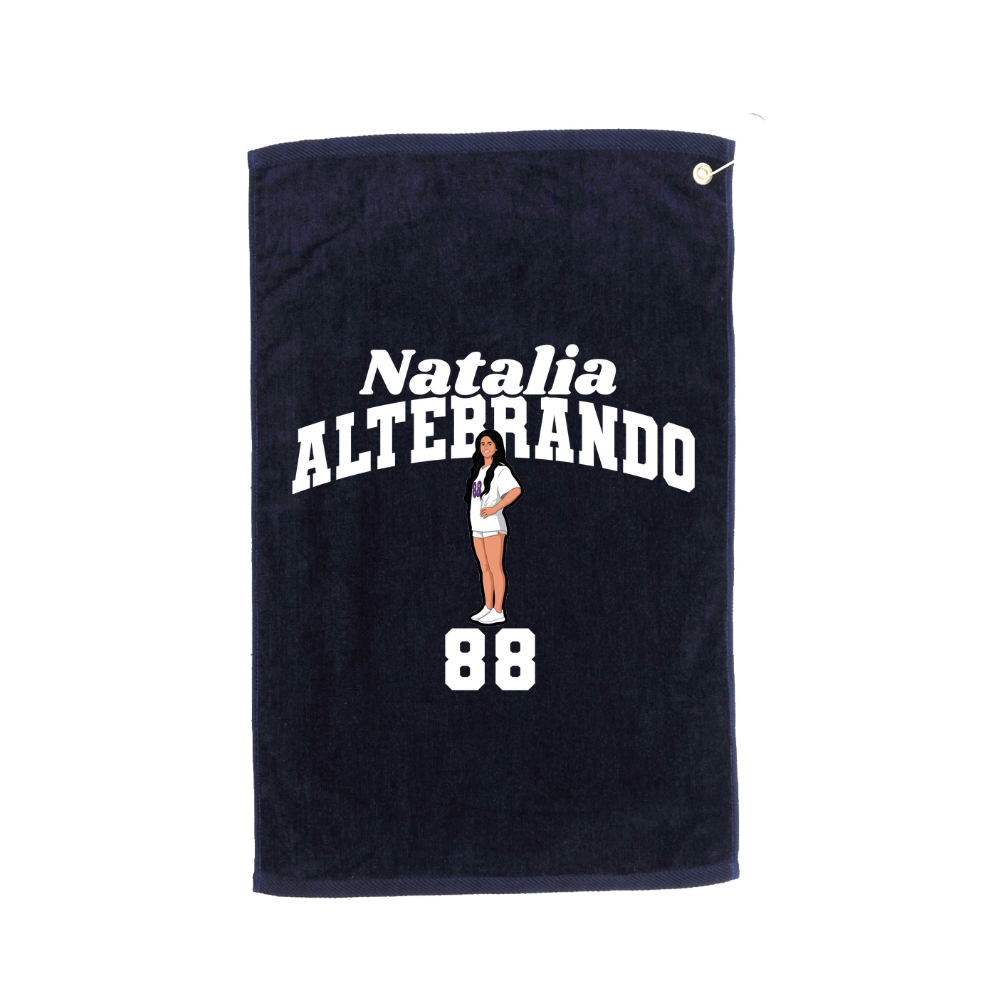 Golf Towel — Signature Arch in Navy