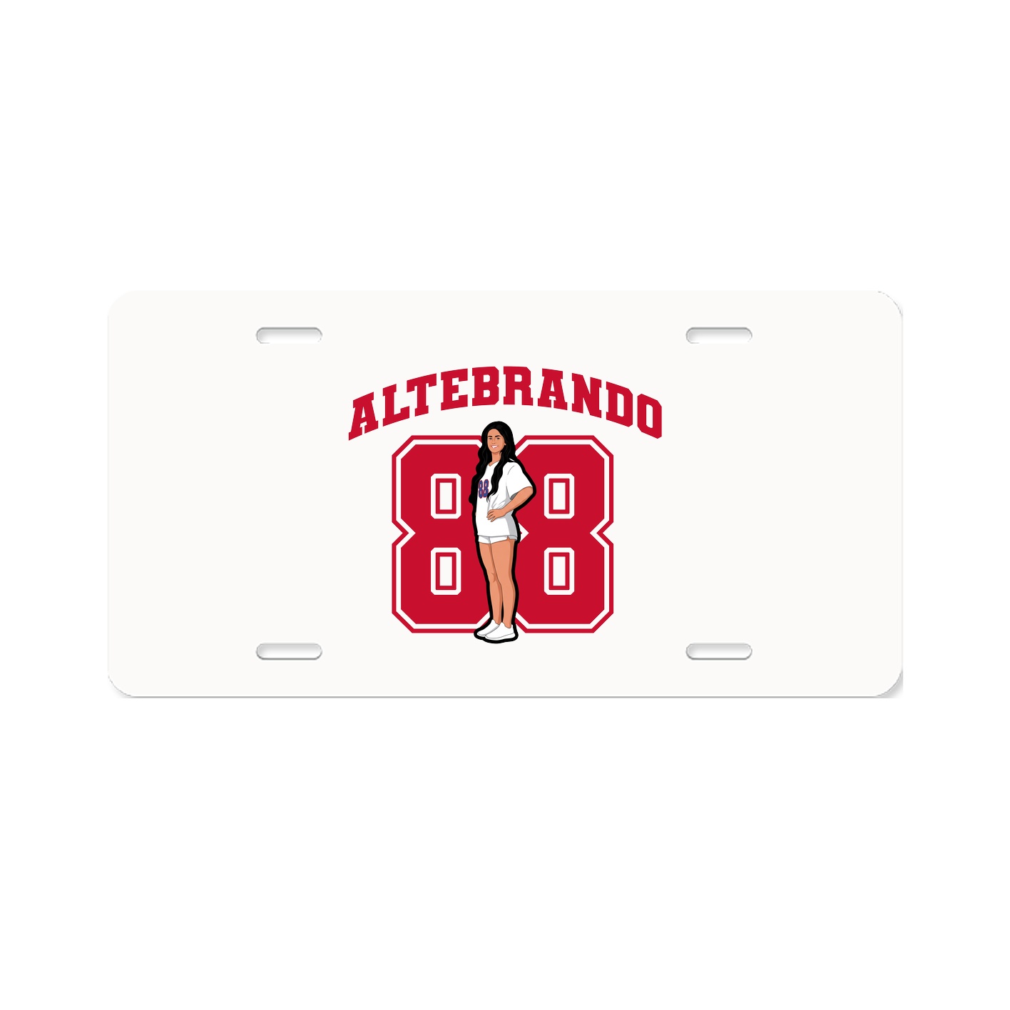 License Plate — Number in Classic