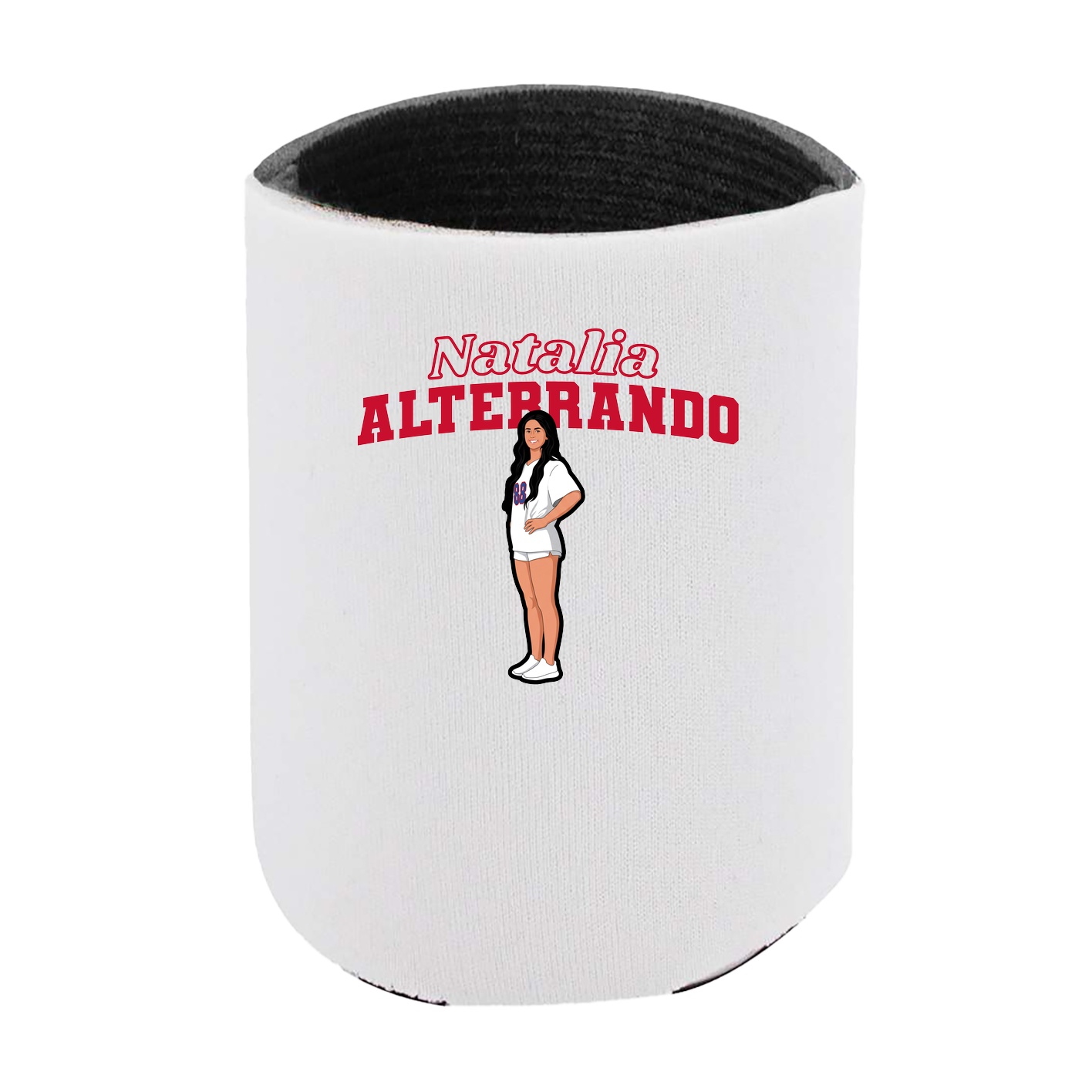 Can Holder — Name Arch in White