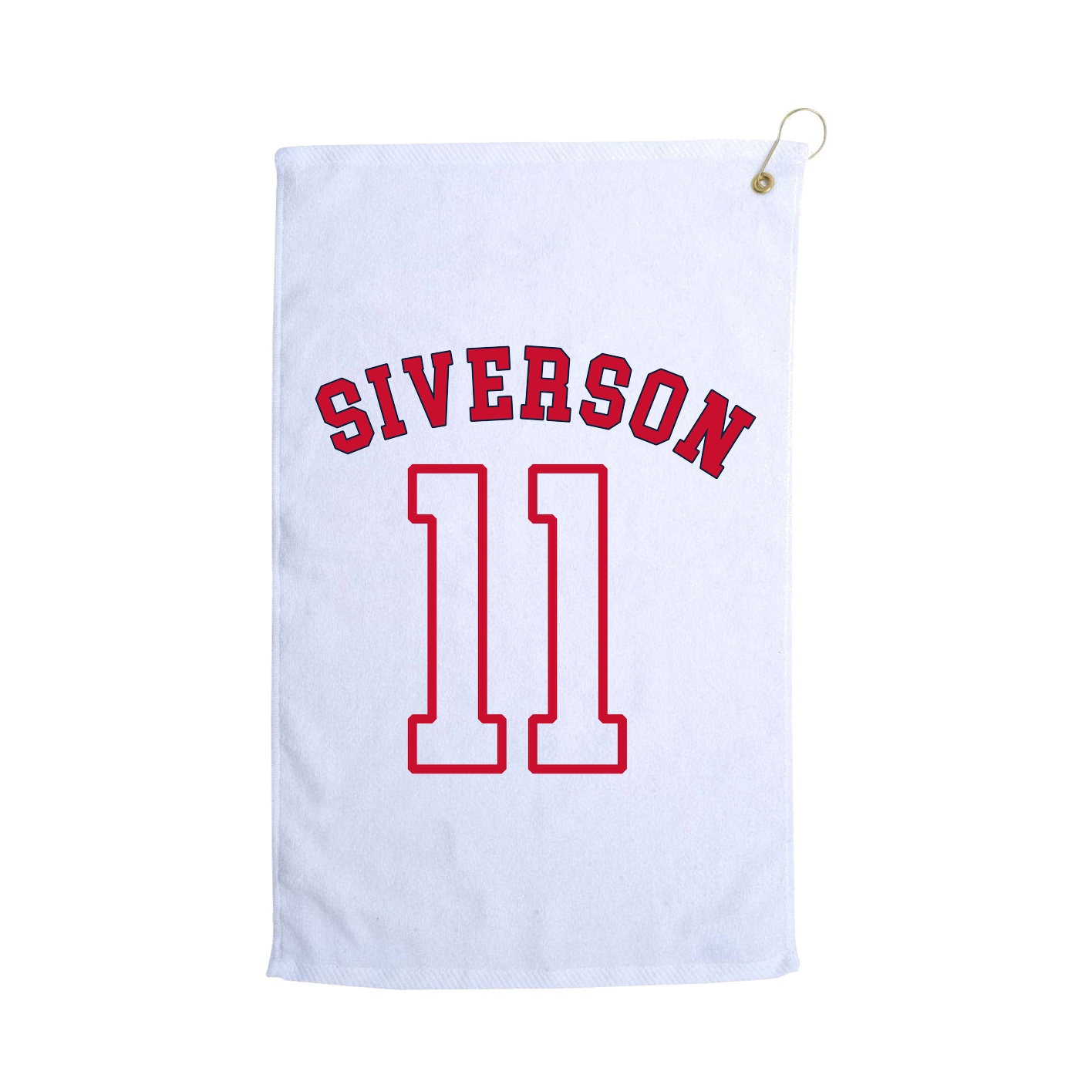 Golf Towel — Shirsey Arch in White