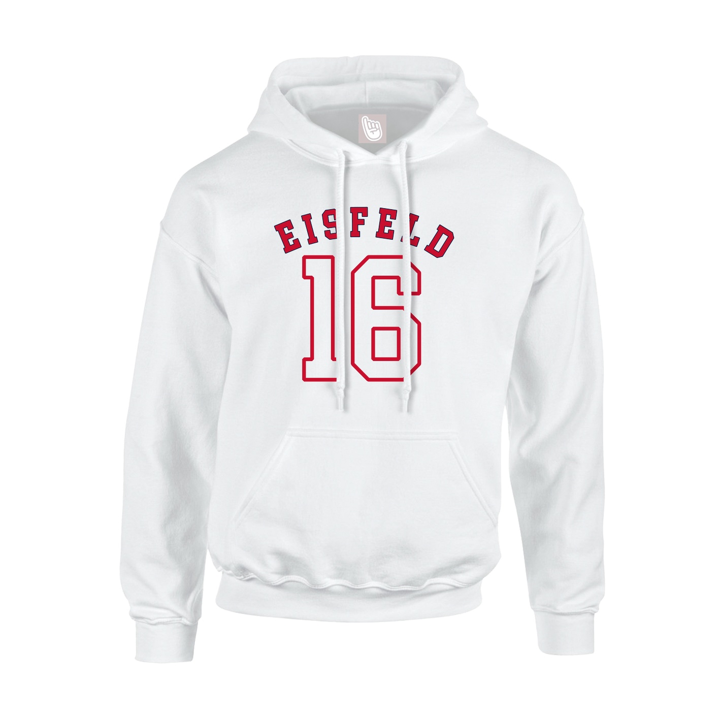 Youth Hoodie — Shirsey Arch in White
