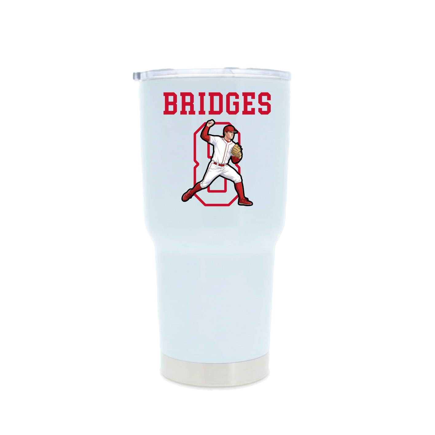 30oz Stainless Steel Tumbler — Shirsey in White