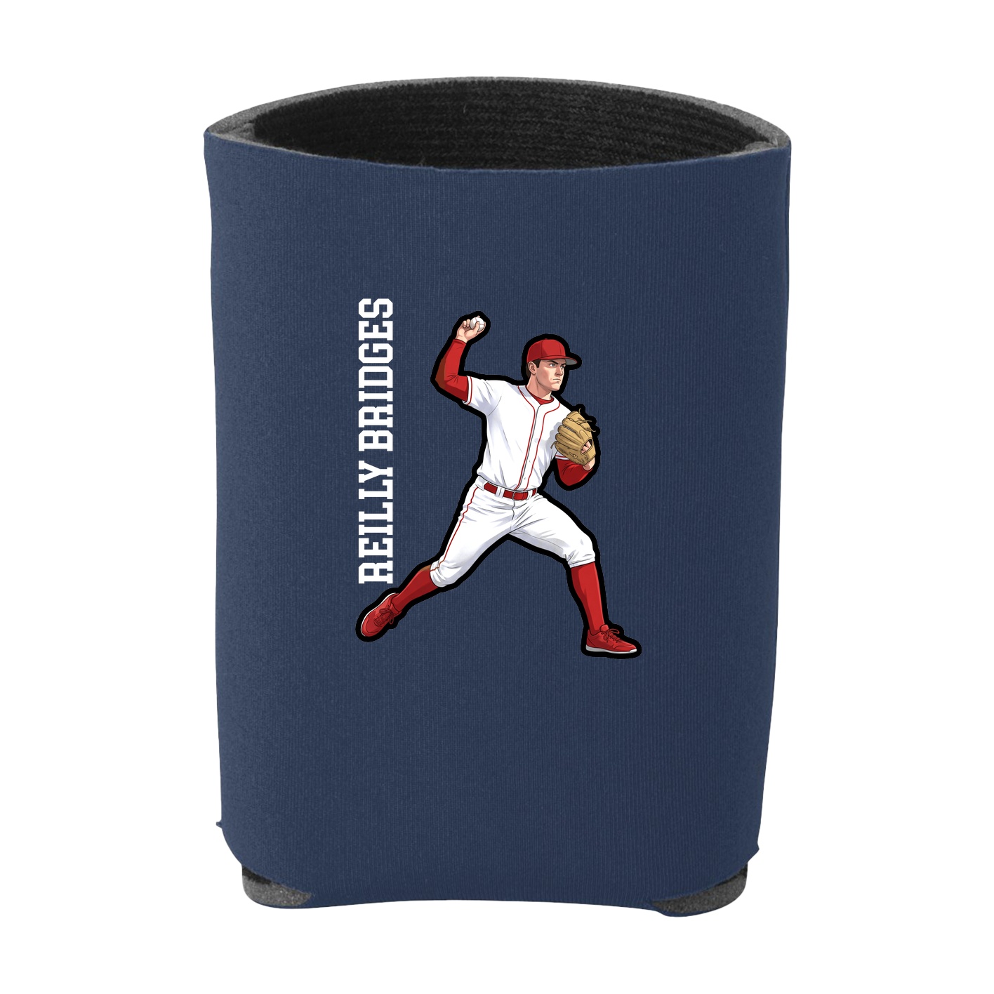 Can Holder — Name Vertical in Navy