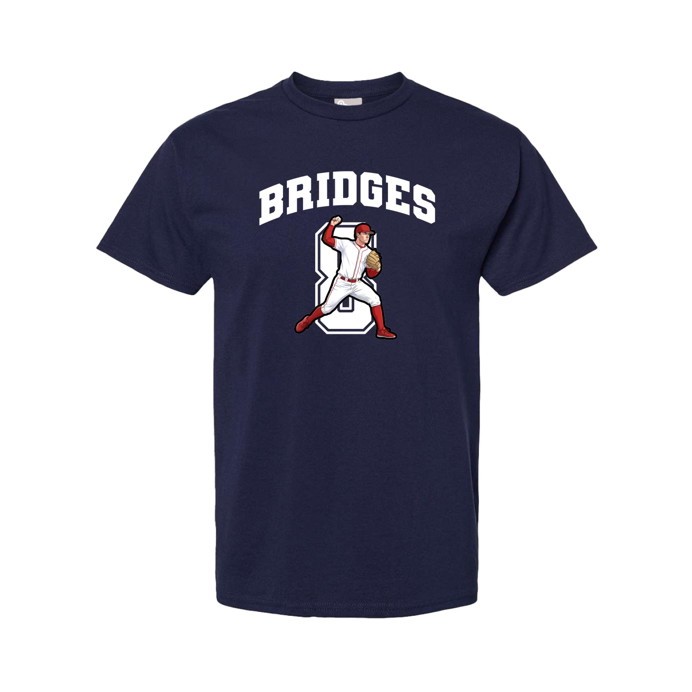 Youth Tee — Number in Navy