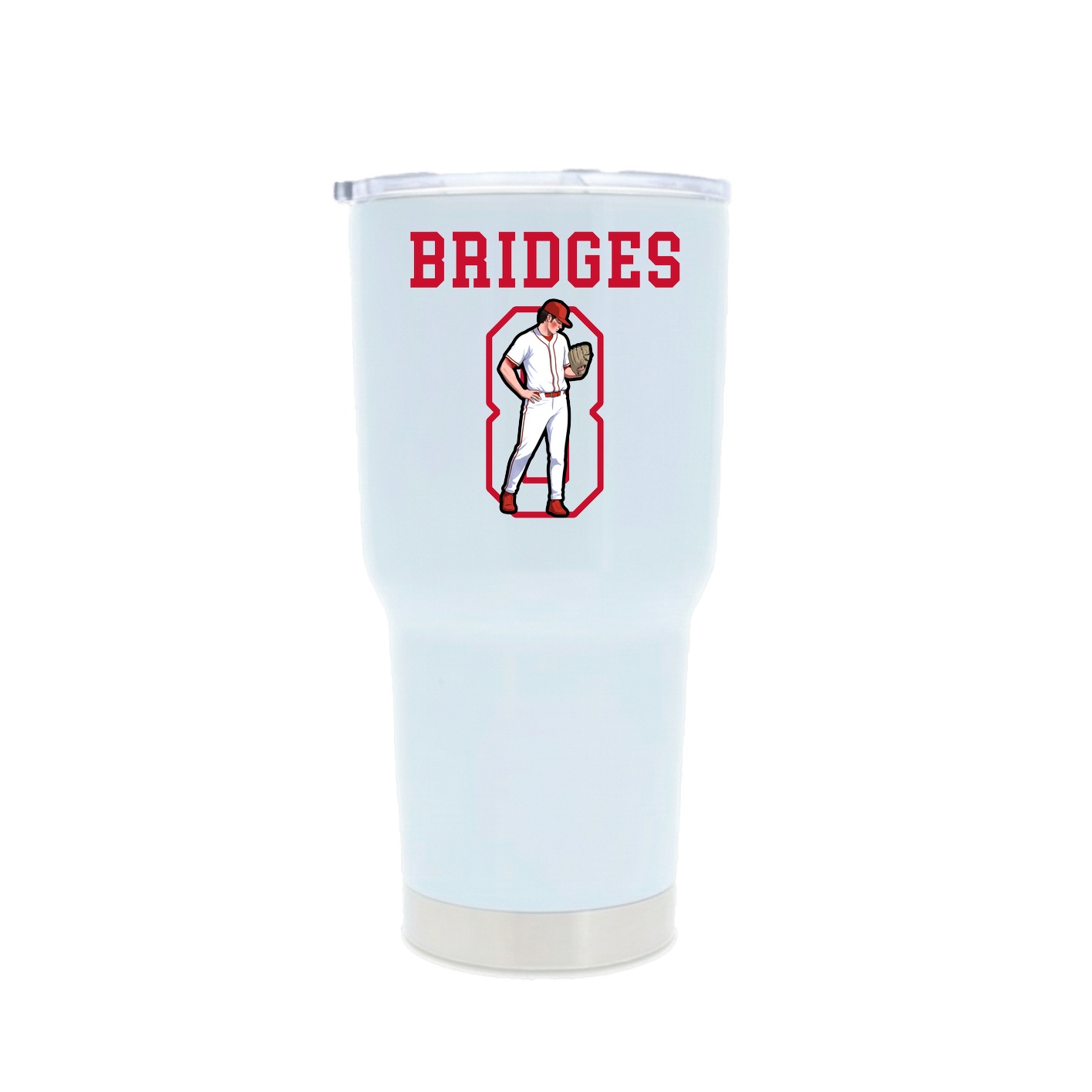 30oz Stainless Steel Tumbler — Shirsey in White