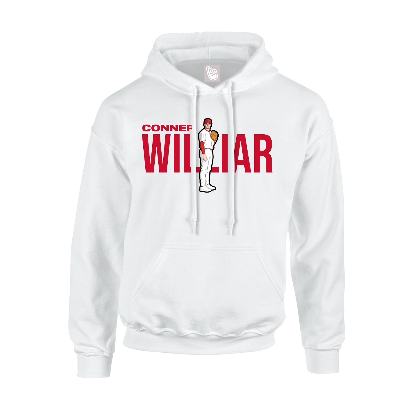 Hoodie — Player Name in White
