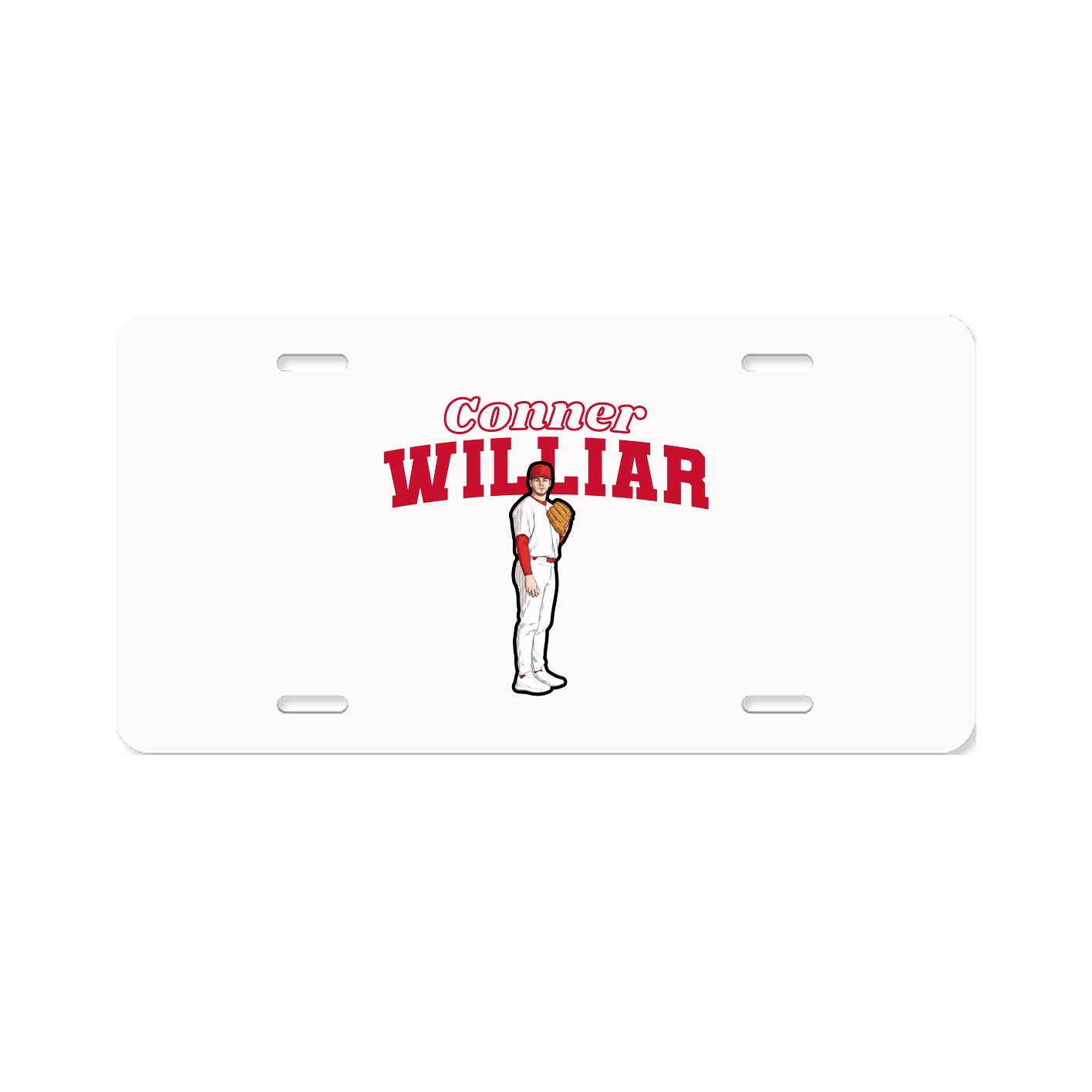 License Plate — Name Arch in Classic