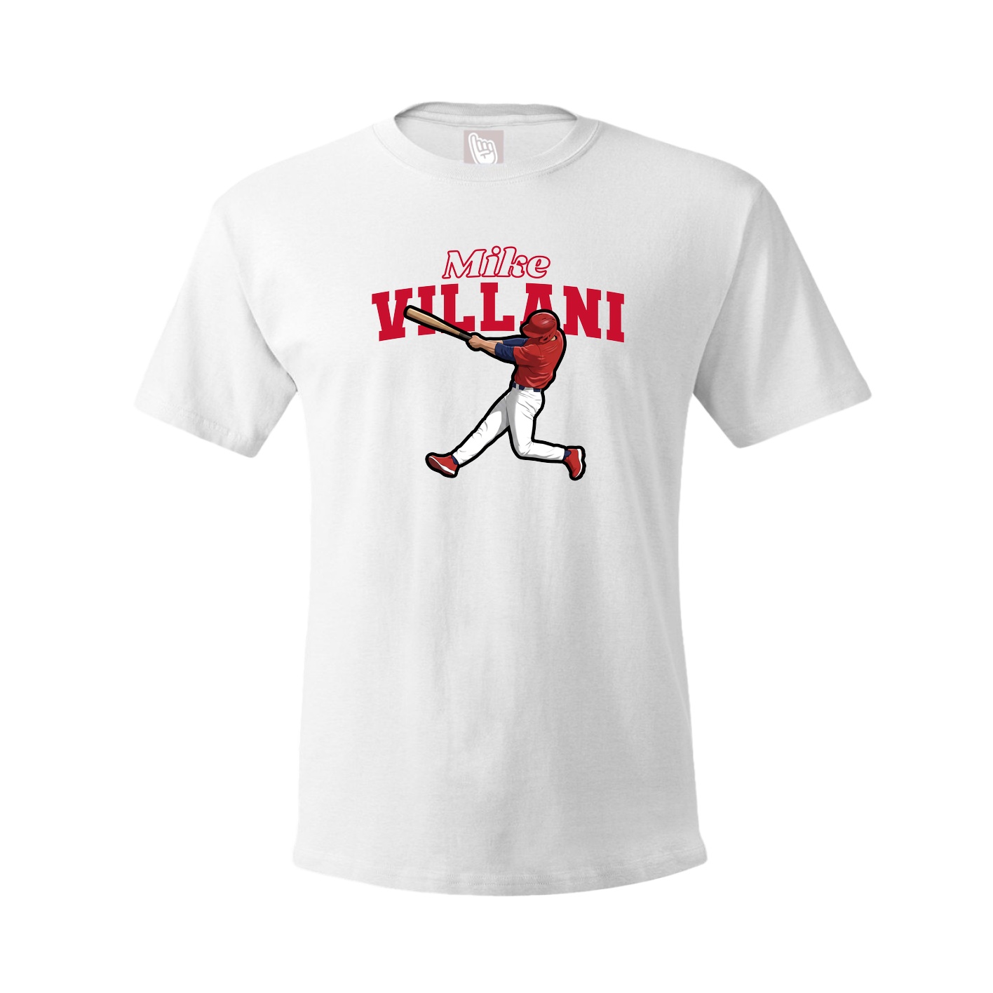 Youth Tee — Name Arch in White