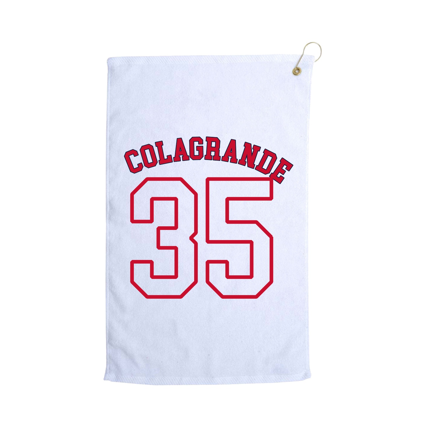 Golf Towel — Shirsey Arch in White