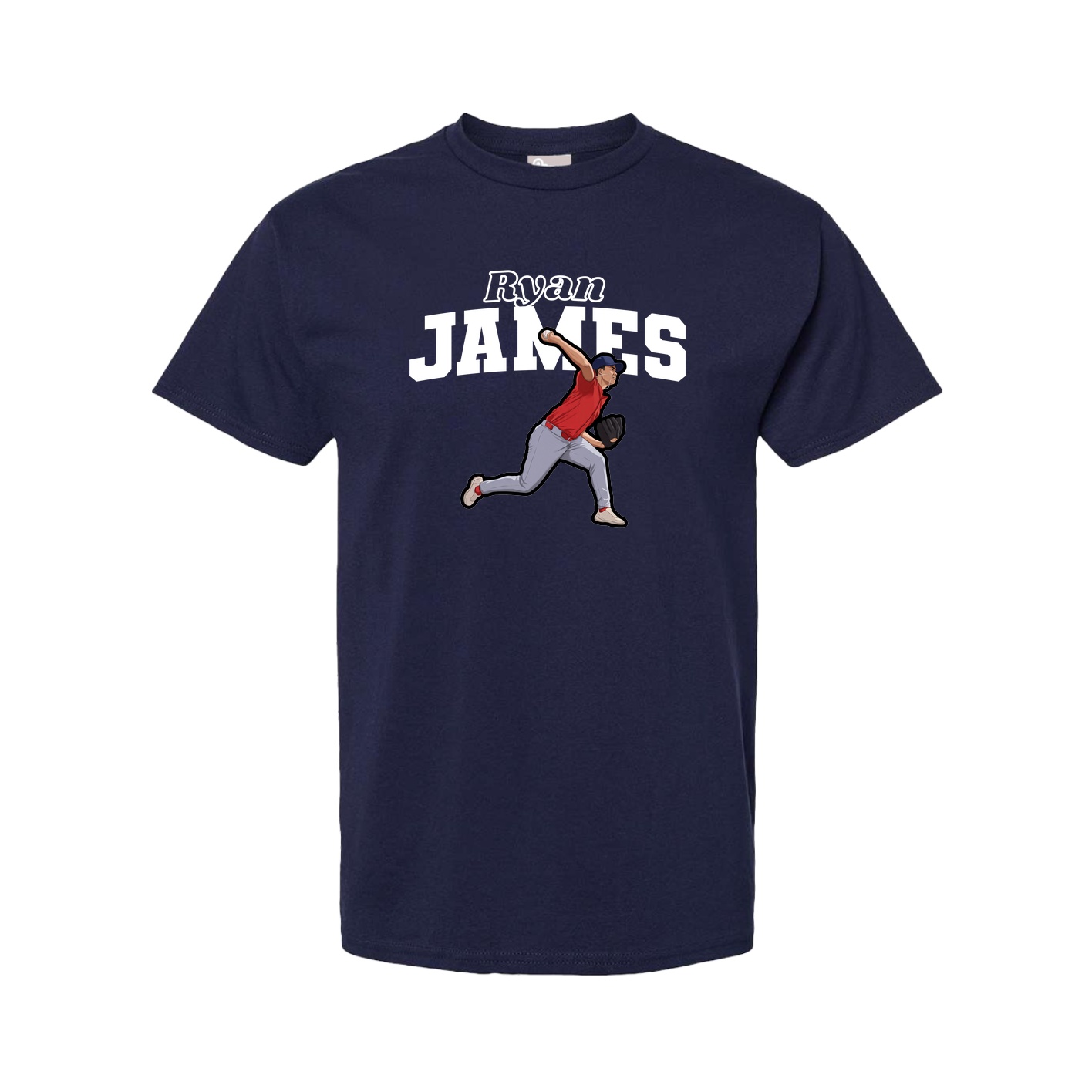 Tee — Name Arch in Navy