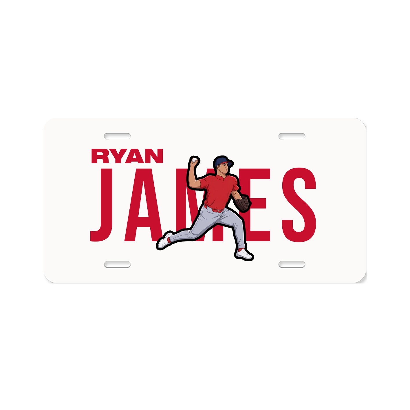 License Plate — Player Name in Classic
